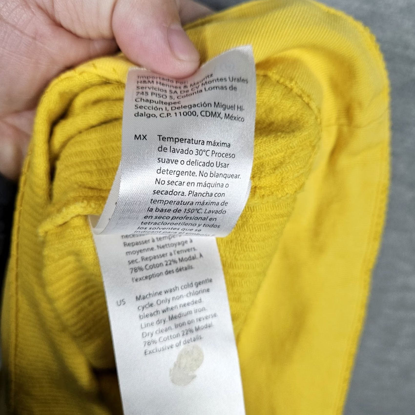 Cos Cos Women's Corduroy Mini Casual Zip Up Skirt Yellow Size 14 Size 36" / US 14 / IT 50 - 7 Thumbnail