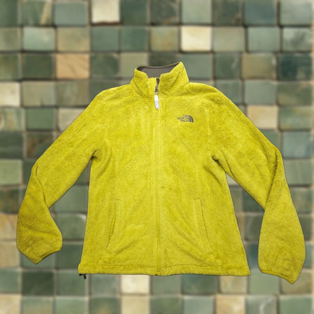 The North Face The North Face Fleece Jacket Womens Small Yellow Shaggy Y2K Gorpcore Hiking Size S / US 4 / IT 40 - 1 Thumbnail