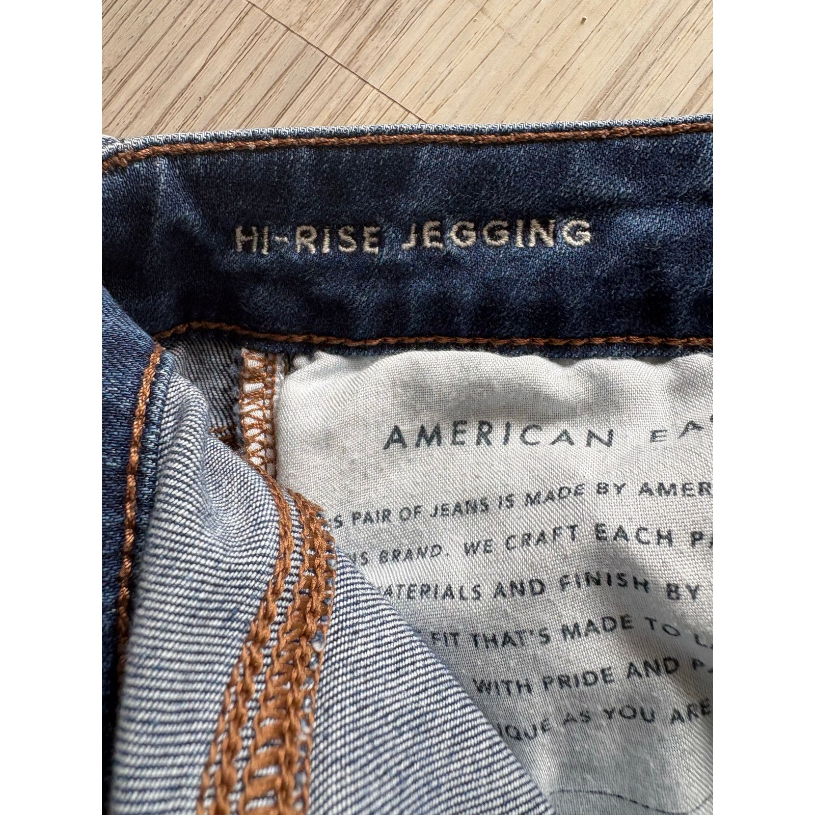 American Eagle Outfitters American Eagle | Distressed Stretch Hi-Rise Jegging | 4R Size 27" / US 4 / IT 40 - 6 Thumbnail