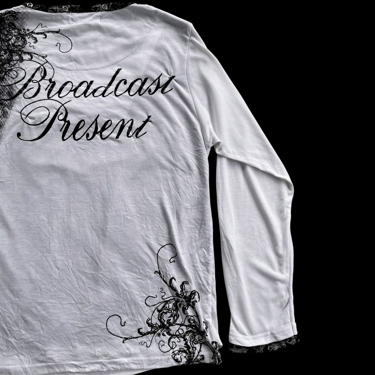 14th Addiction 🇯🇵 2000s 3 DOUBLE LAYER BEAUMERE GOTHIC PUNK POEM LONGSLEEVE Size US M / EU 48-50 / 2 - 18 Thumbnail