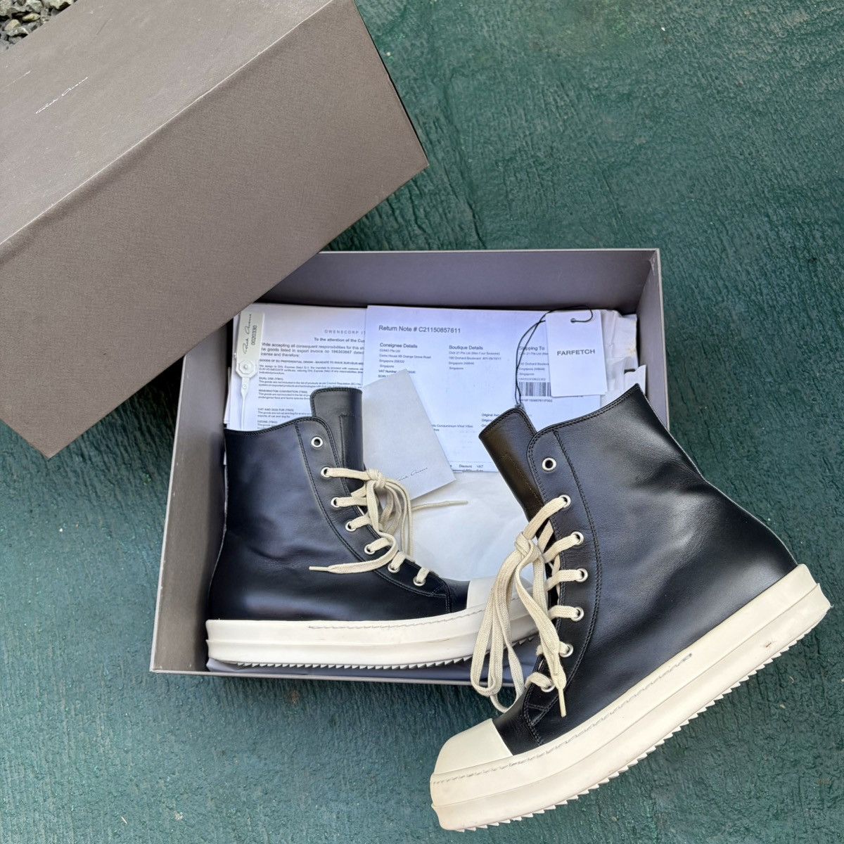 Rick Owens Rick Owens Mainline Leather Ramones High Size US 8 / EU 41 - 2 Thumbnail