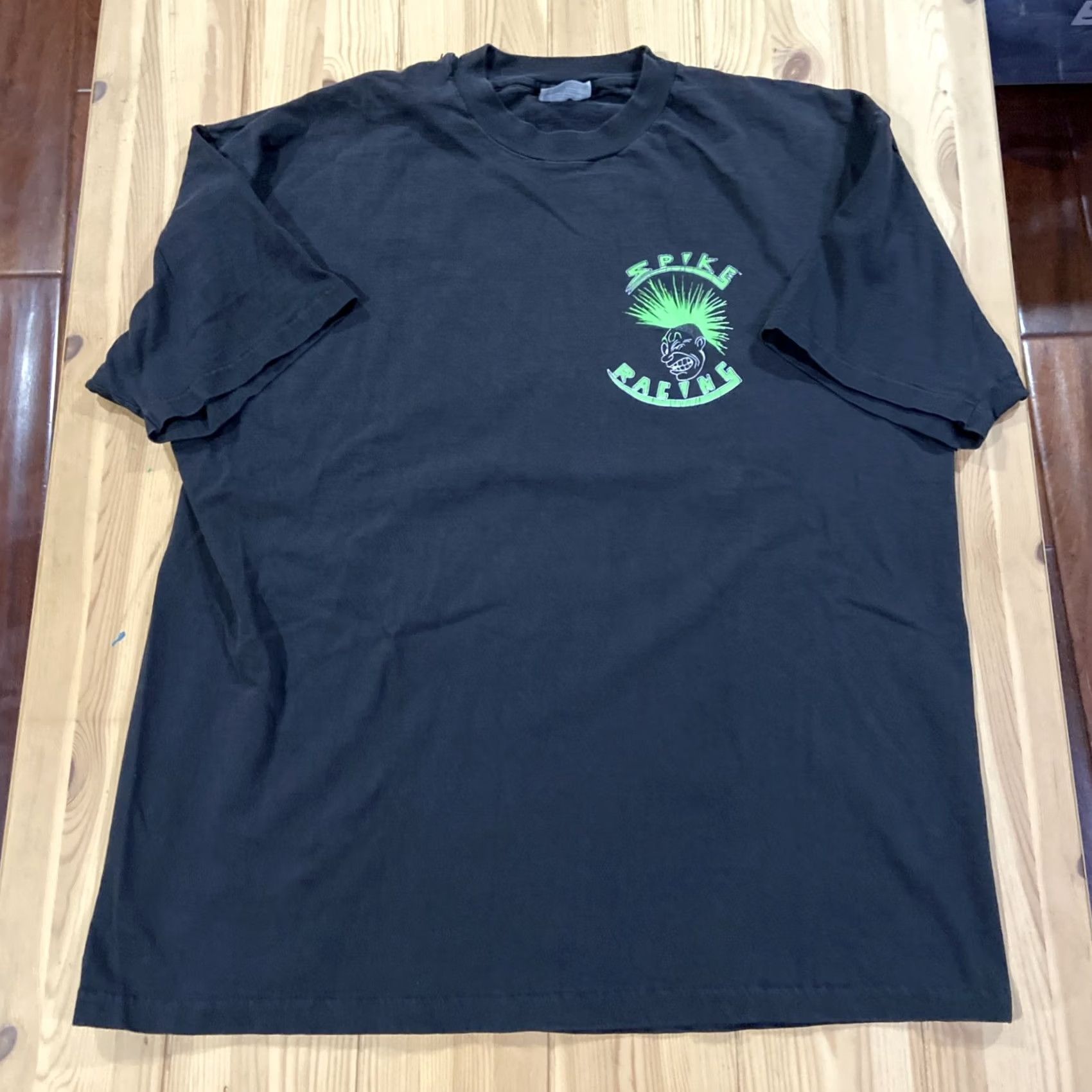 Hanes VINTAGE Hanes Shirt XL Black Punk Motorcycle Graphic Crew Neck Short Sleeve 50/50 Silkworm Logo, Regular Fit, All Seasons Size US XL / EU 56 / 4 - 3 Thumbnail