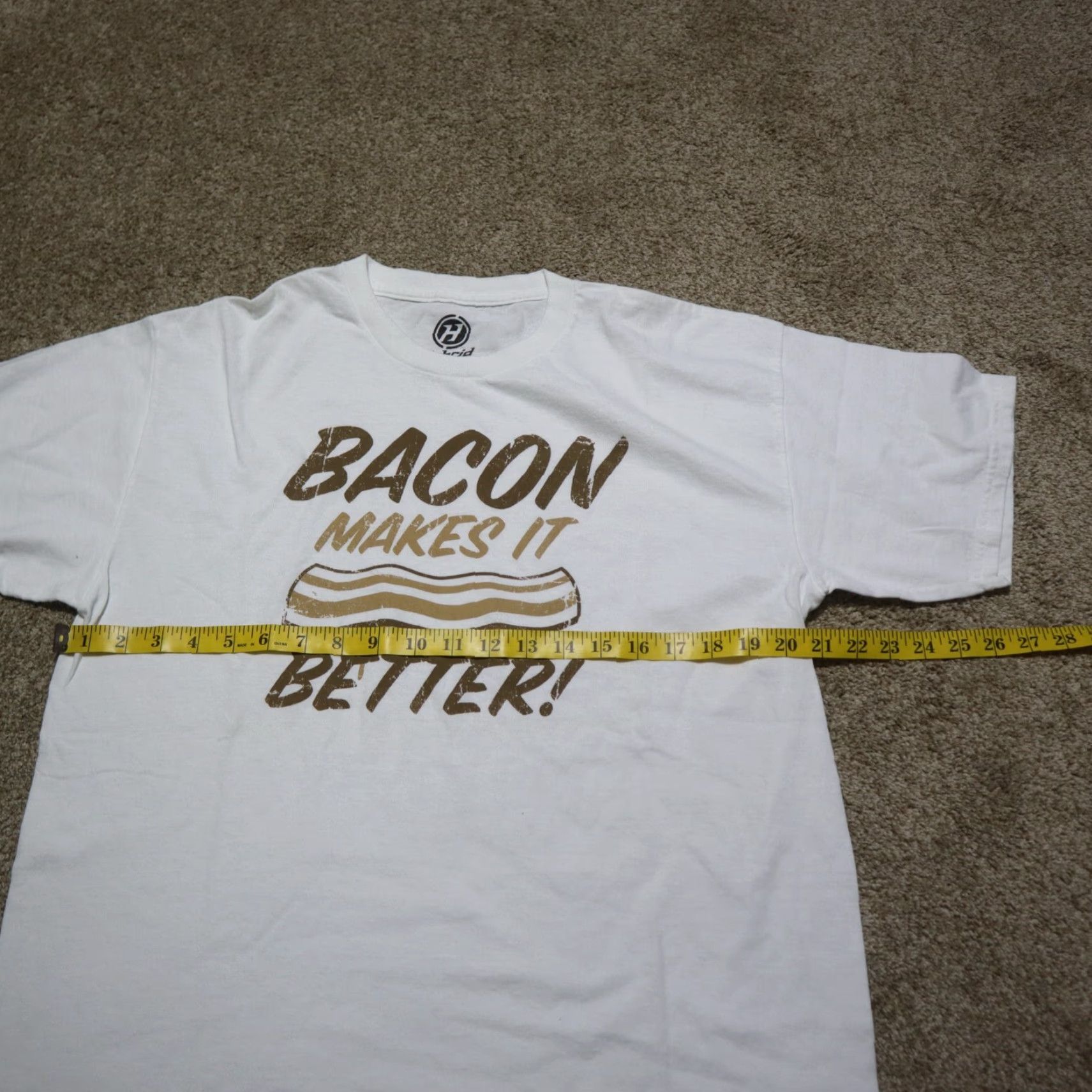 Vintage VINTAGE Bacon Makes It Better Shirt Adult L White Most Common Keywords Shirt Bacon 90s Theme Mens/Womens Size L / US 10 / IT 46 - 4 Thumbnail
