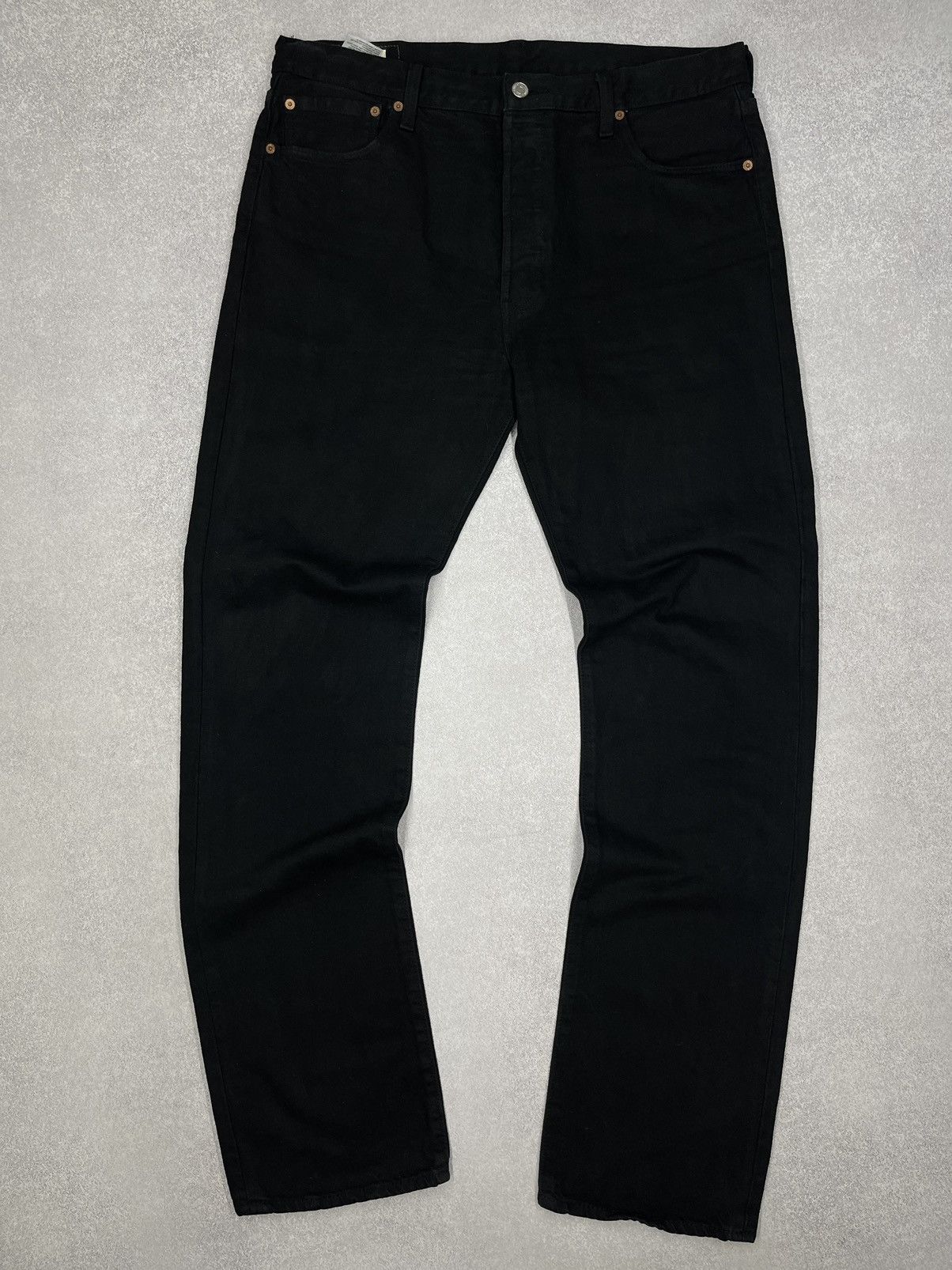 Levi's Mens Levis 501 Premium Black Denim Jeans Size US 36 / EU 52 - 6 Thumbnail