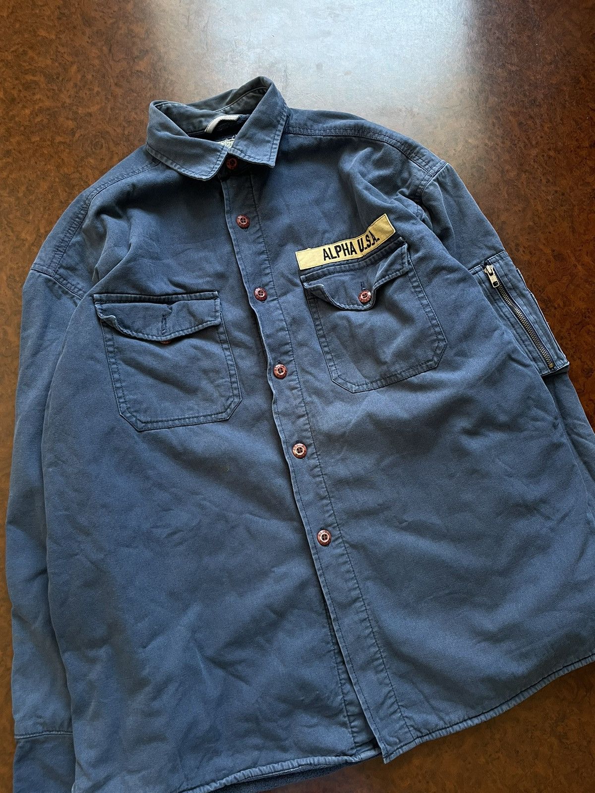 Alpha Industries Vintage alpha industries Flight retro Jacket coat war fly ar Size US L / EU 52-54 / 3 - 1 Thumbnail