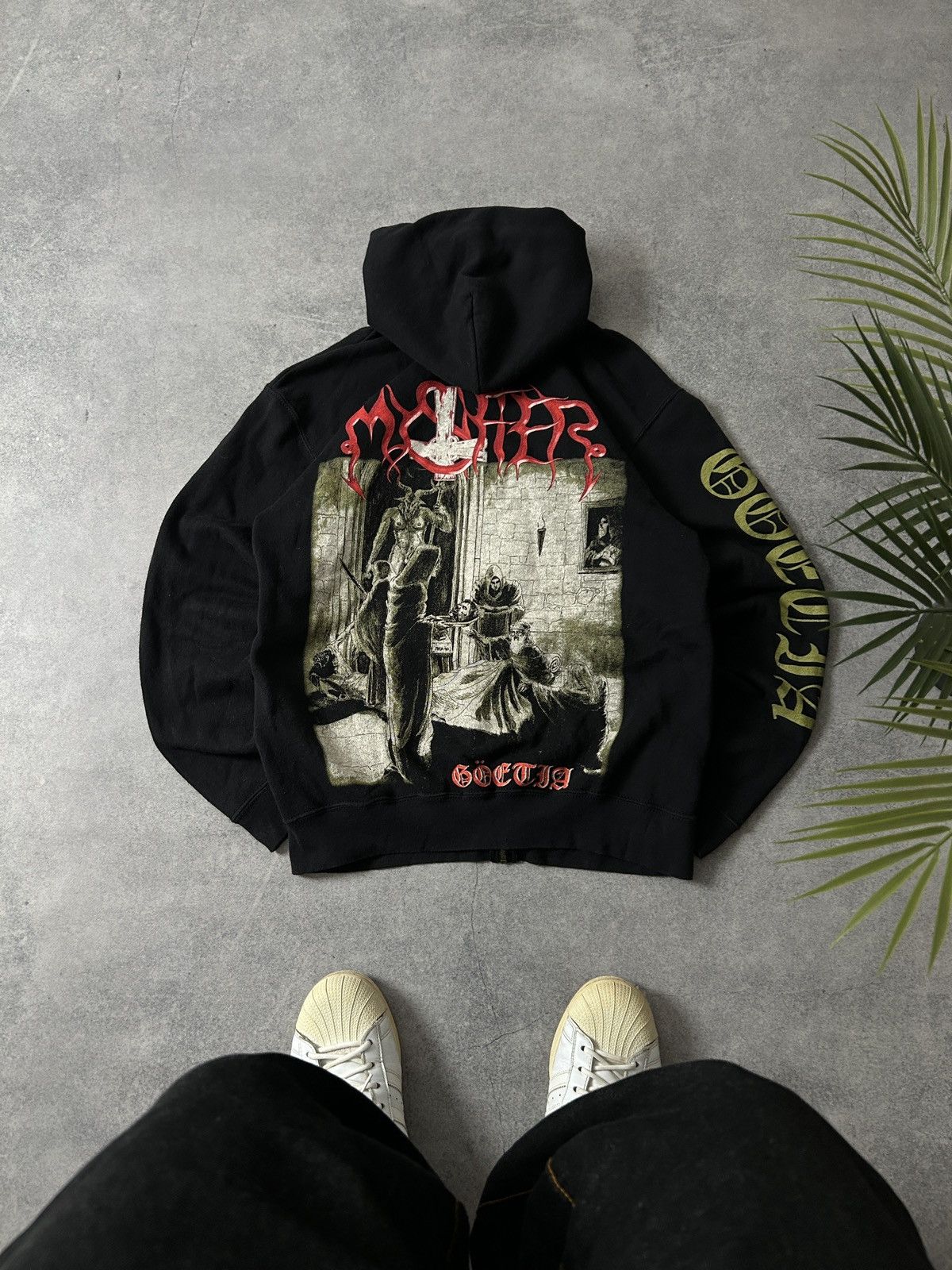 Band Tees Vintage Mysher Gothic big logo zip-hoodies mens metal rock Size US S / EU 44-46 / 1 - 1 Thumbnail
