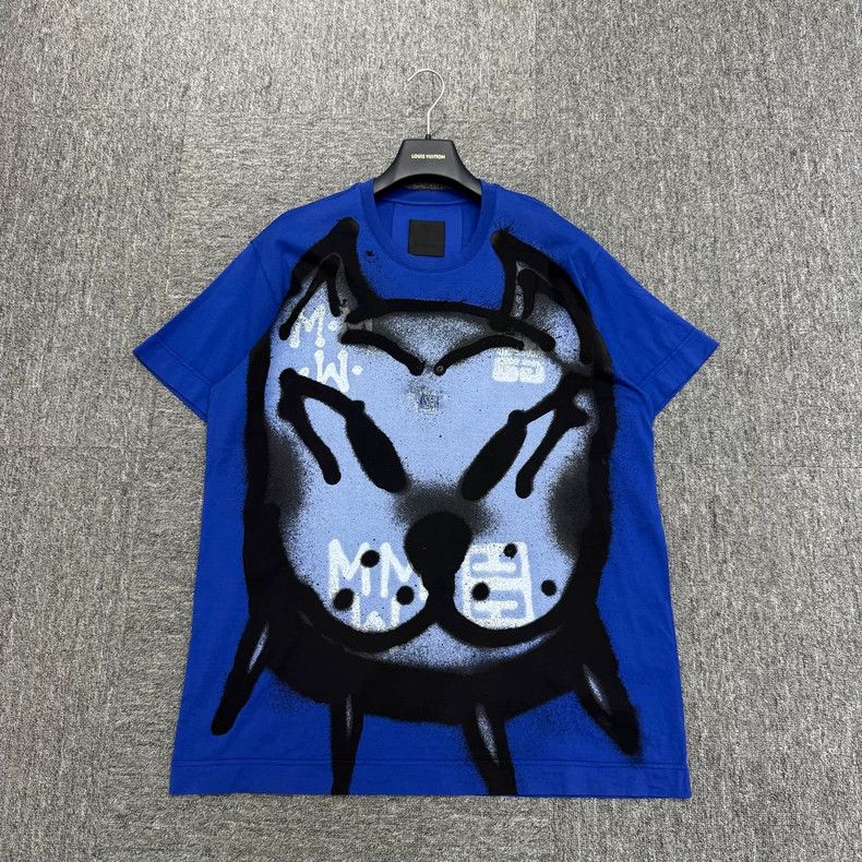 Givenchy Dog Head Printed Short Sleeve Size S