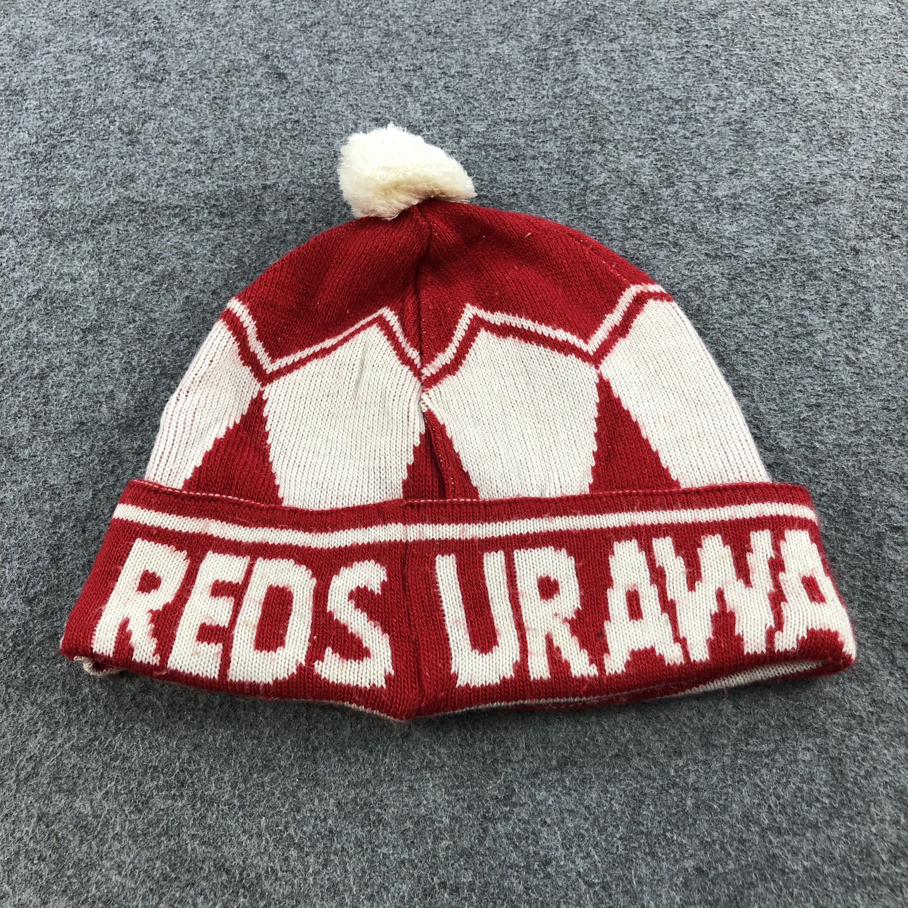 Japanese Brand Reds Urawa Bobble Beanie Snow Hat Snowcap B159 Size ONE SIZE - 2 Thumbnail