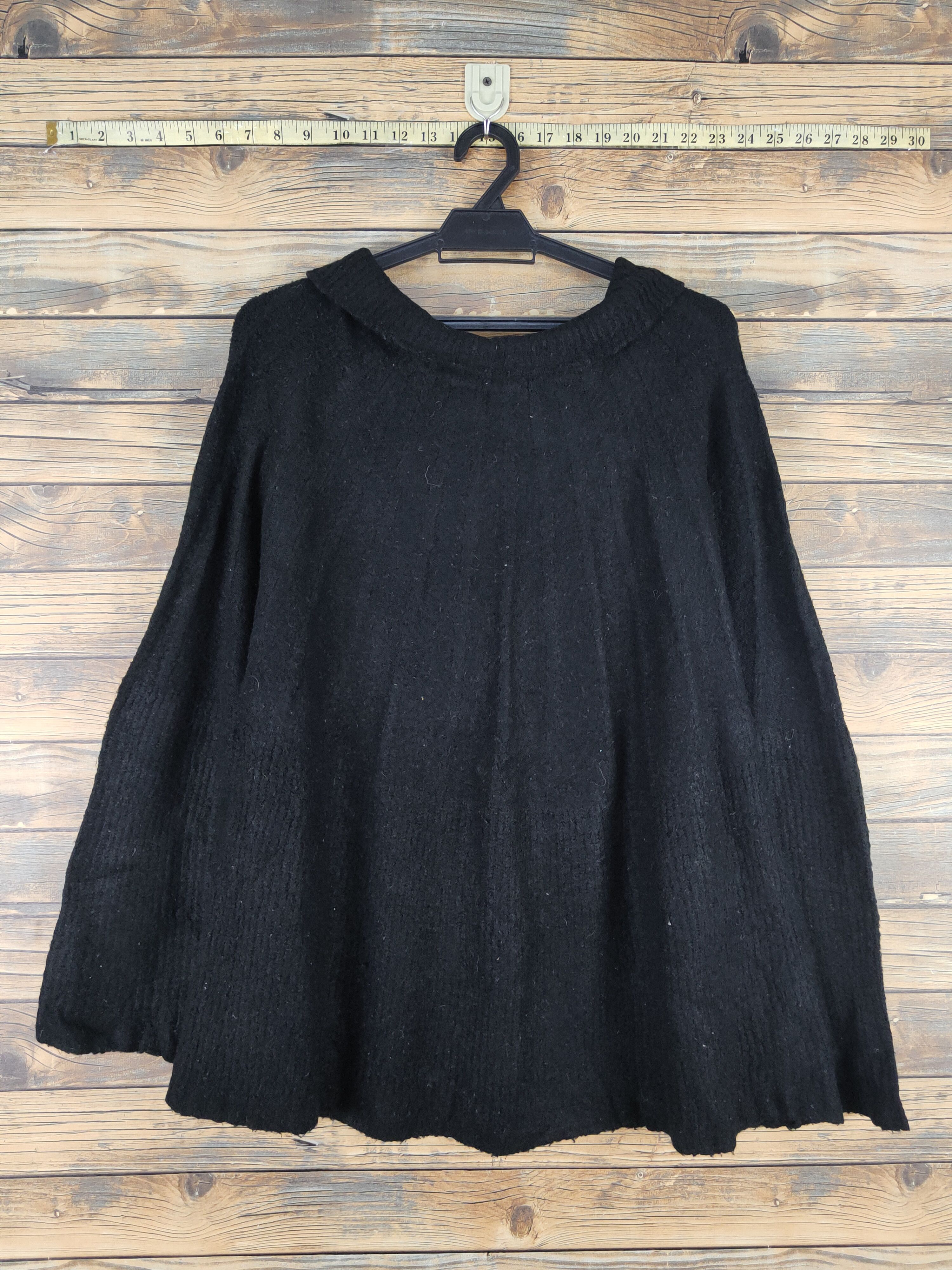 Japanese Brand Ranan Black Knitwear Blouses #W1332 Size XL / US 12-14 / IT 48-50 - 1 Thumbnail