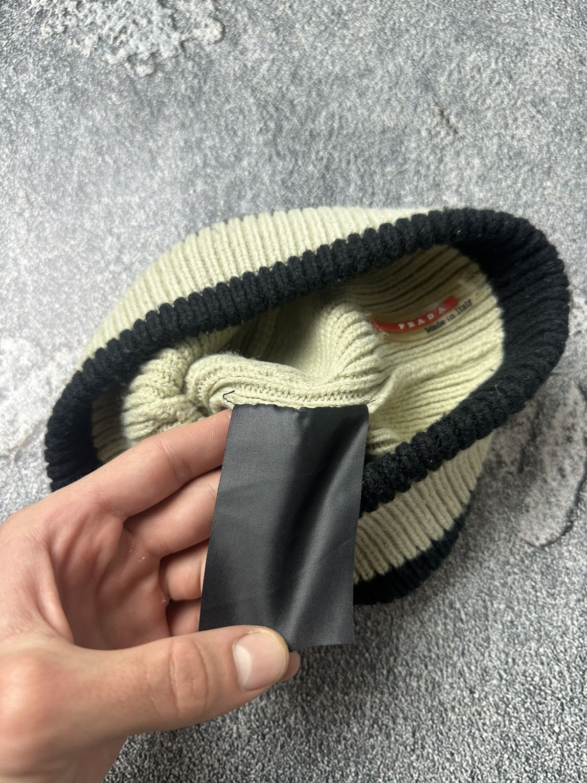 Prada Prada Red Tab Y2K Wool 00s Miu Miu Style Beanie Trapper Hat Size ONE SIZE - 7 Thumbnail