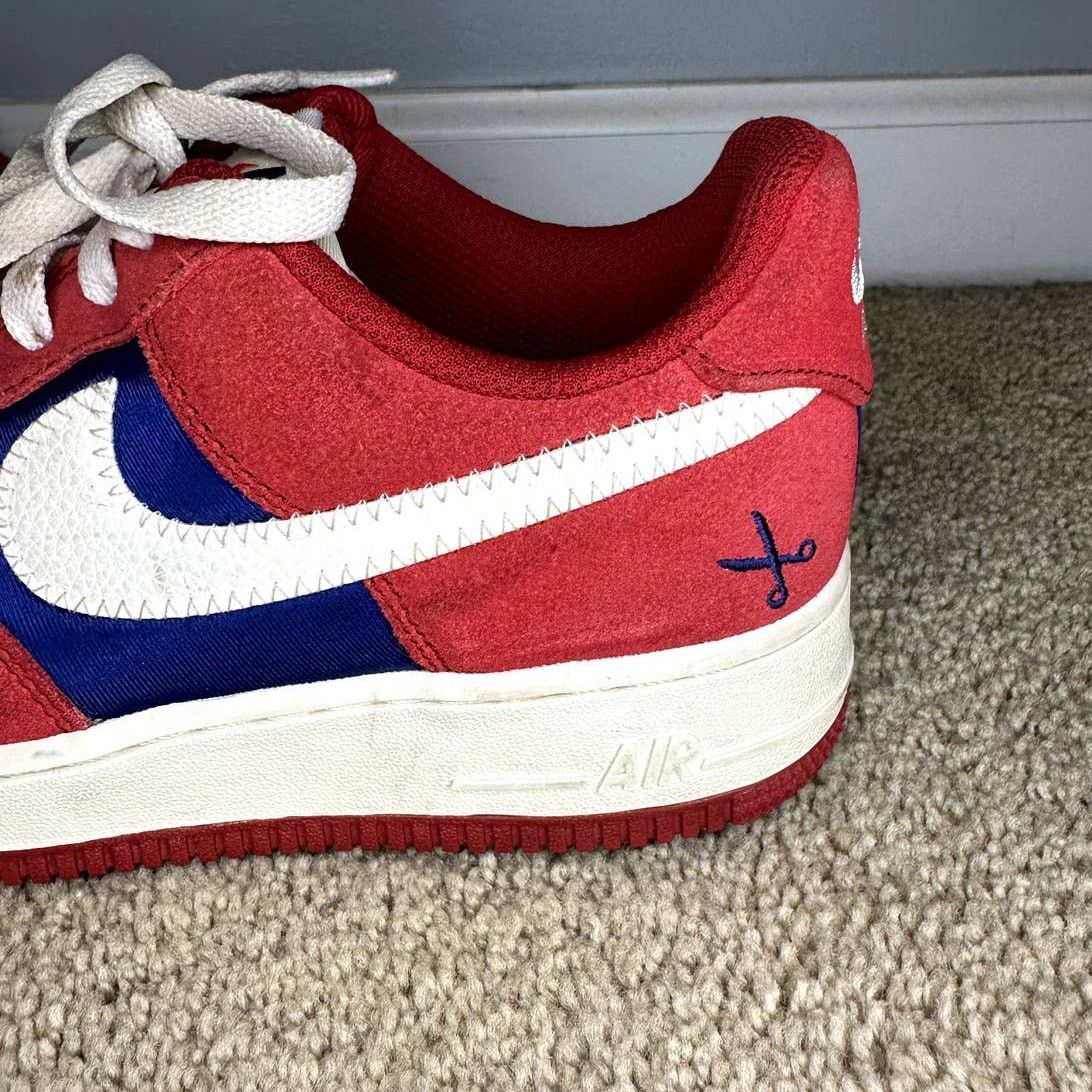 Nike Nike Air Force 1 Scissors Low Gym Sneakers Red/Blue Size 6 Size US 6 / IT 36 - 8 Thumbnail