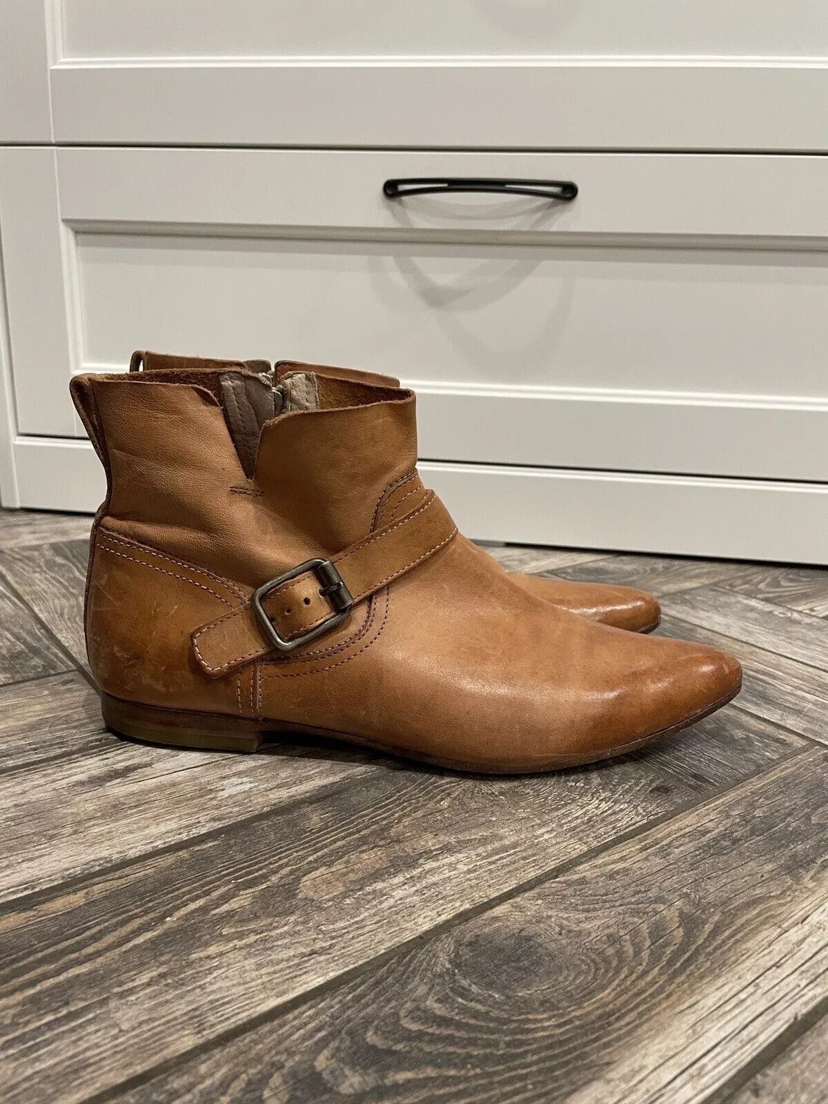 MoMA MOMA WOMENS ANKLE BOOTS SHOES LEATHER BROWN Size 40 Size US 10 / IT 40 - 1 Thumbnail