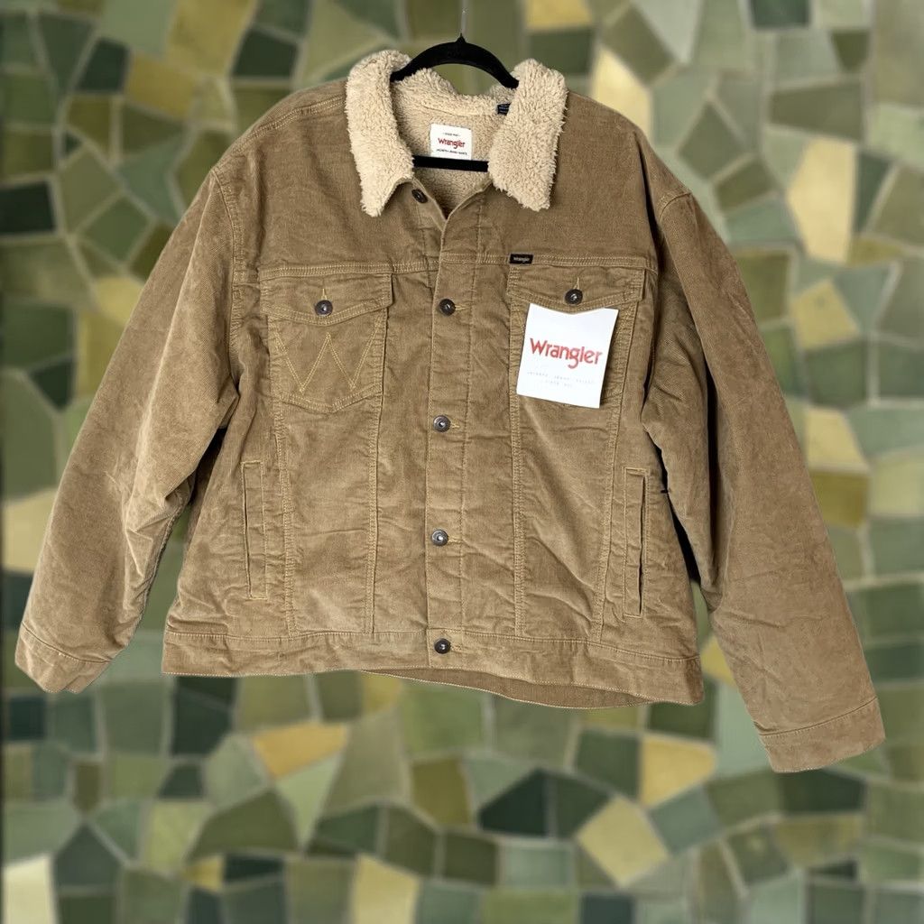 Wrangler VINTAGE Wrangler Corduroy Jacket Mens 2XL Brown Trucker Cowboy Rancher NEW Size US XXL / EU 58 / 5 - 1 Thumbnail