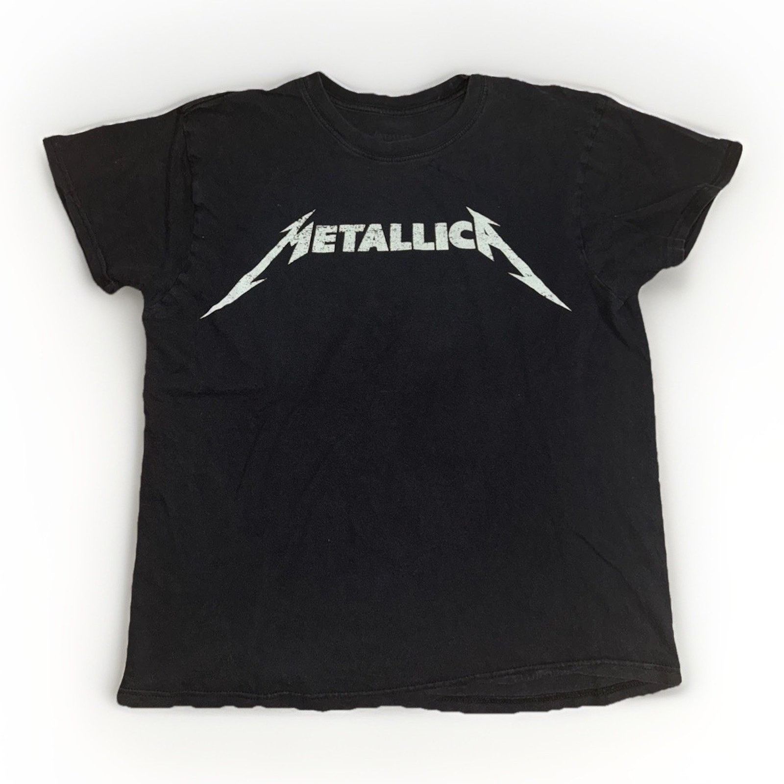 Band Tees × Vintage Metallica Spell Out Logo Graphic Band T-Shirt Black M 20x24 Size US M / EU 48-50 / 2 - 1 Thumbnail