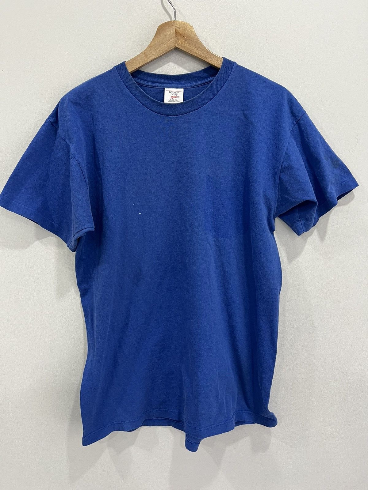 Japanese Brand Vintage 90s Blank Tee Shirt single stitch Size US L / EU 52-54 / 3 - 1 Thumbnail