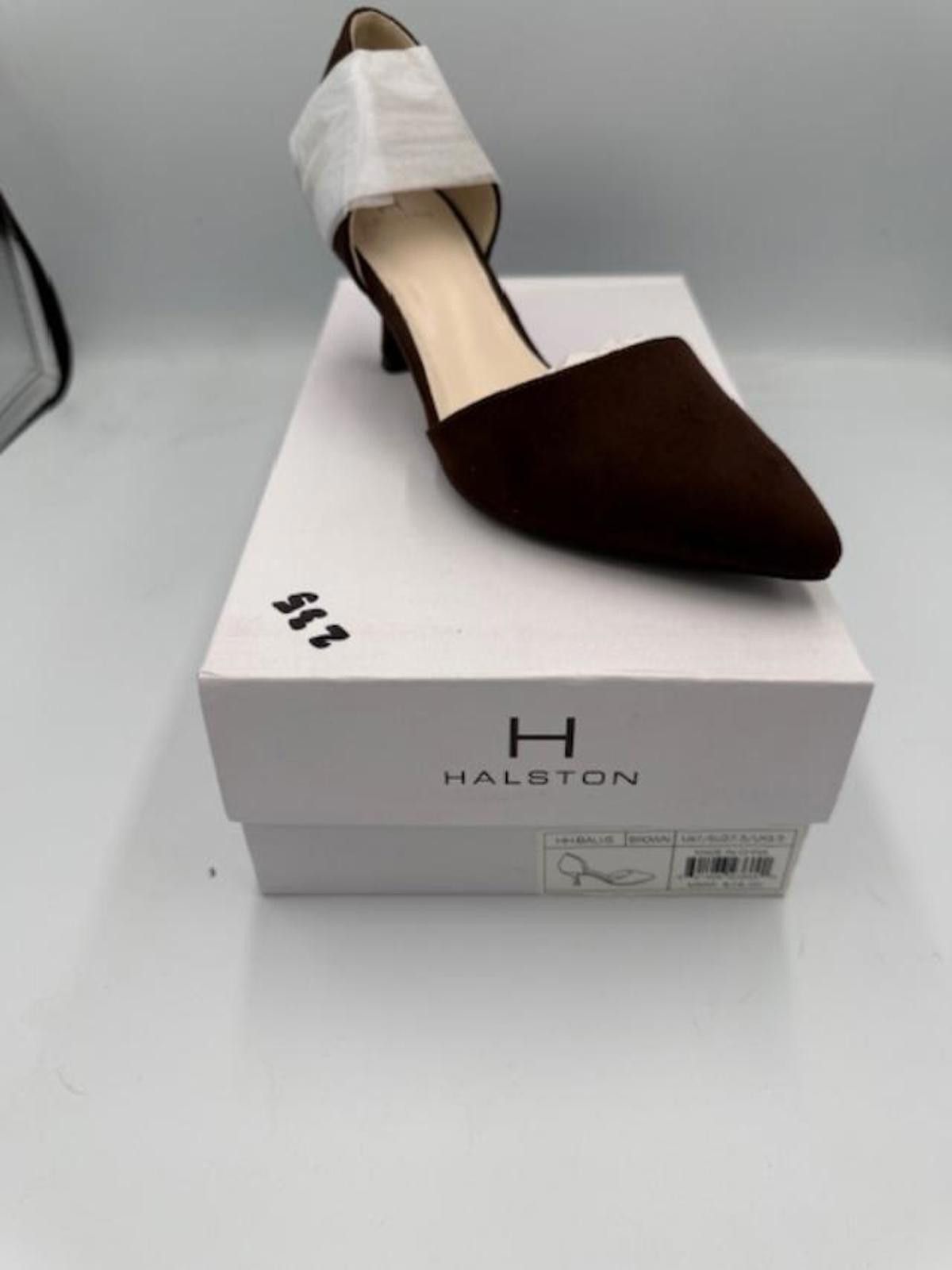 Halston III Halston Brown Pointed Toe Kitten Heel Shoes - Size 7 Size US 7 / IT 37 - 3 Thumbnail