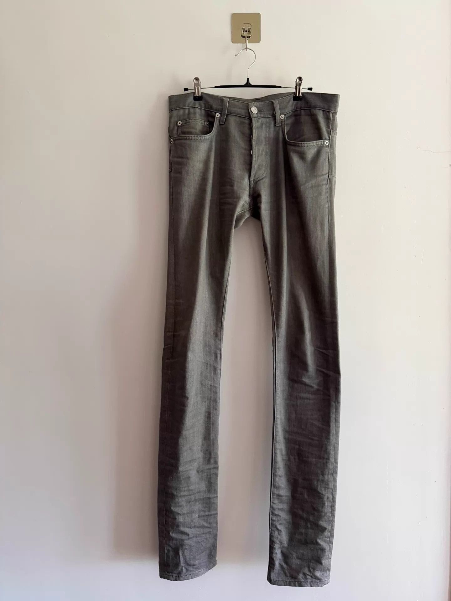 Dior Gray Denim Straight-Leg Pants Size US 32 / EU 48 - 1 Thumbnail