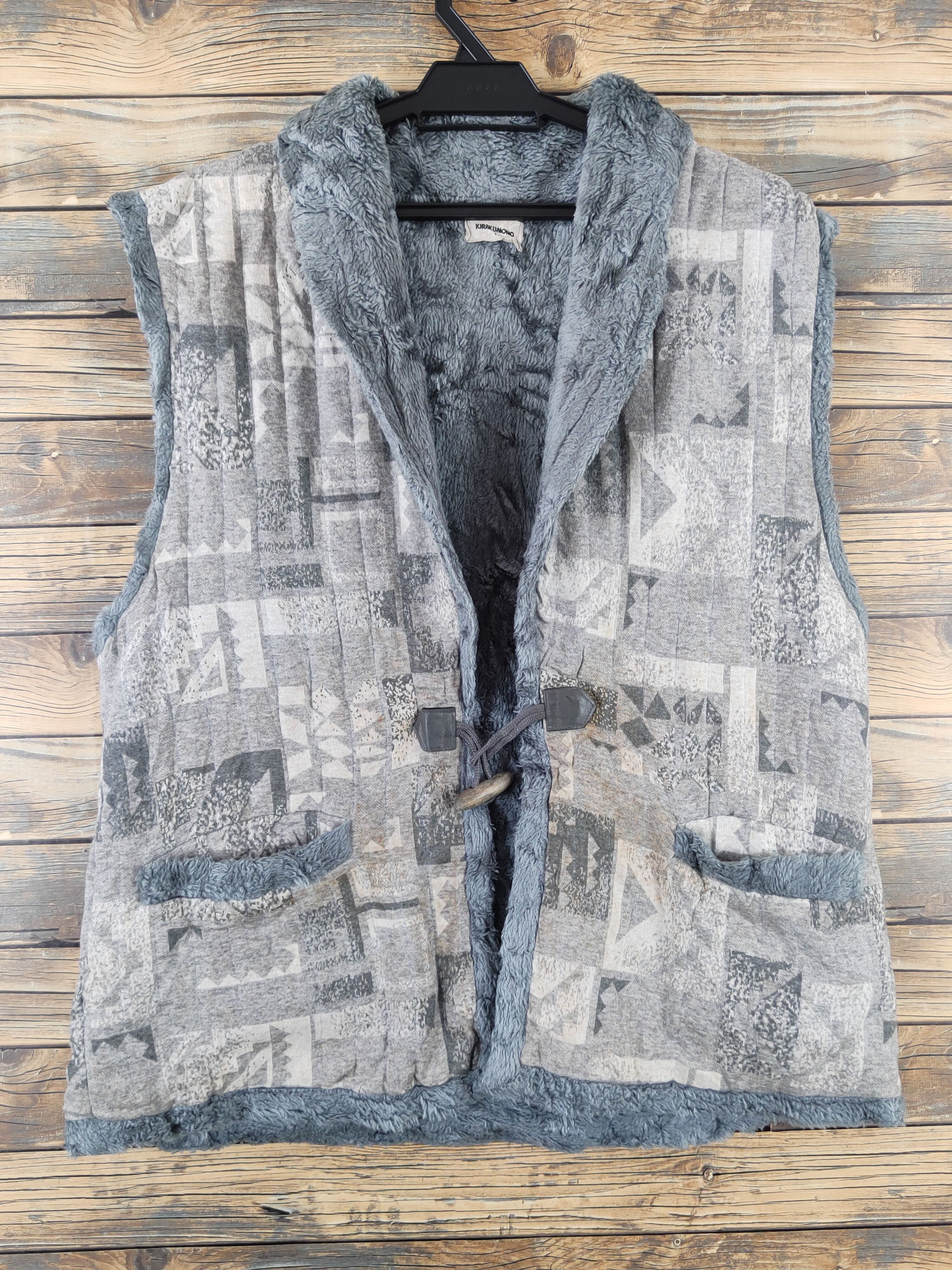Japanese Brand × Vintage Vintage & Rare by Kirakumono Gray Vests Size US L / EU 52-54 / 3 - 1 Thumbnail