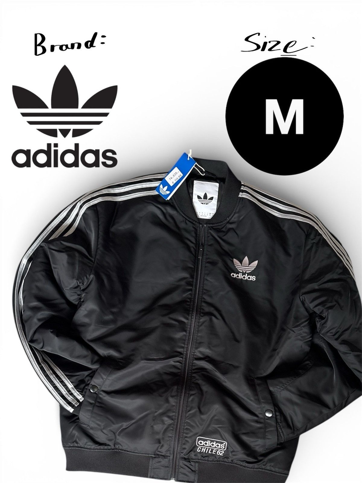 Adidas Adidas Originals Chile62Bomber Jacket-NEW with Label -Size M Size US M / EU 48-50 / 2 - 1 Thumbnail