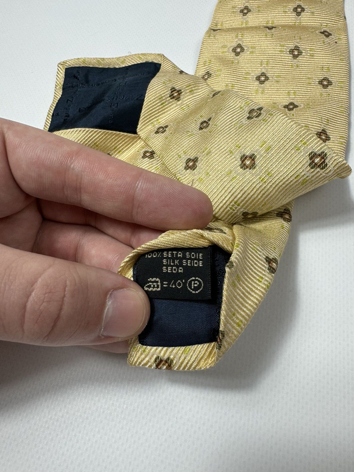 Ermenegildo Zegna × Vintage Vintage Ermenegildo Zegna tie Size ONE SIZE - 8 Thumbnail