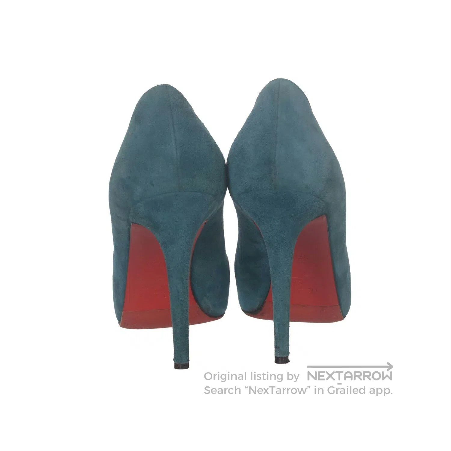 Christian Louboutin Christian Louboutin Suede High Heels 37.5. Size US 6.5 / IT 36.5 - 4 Thumbnail