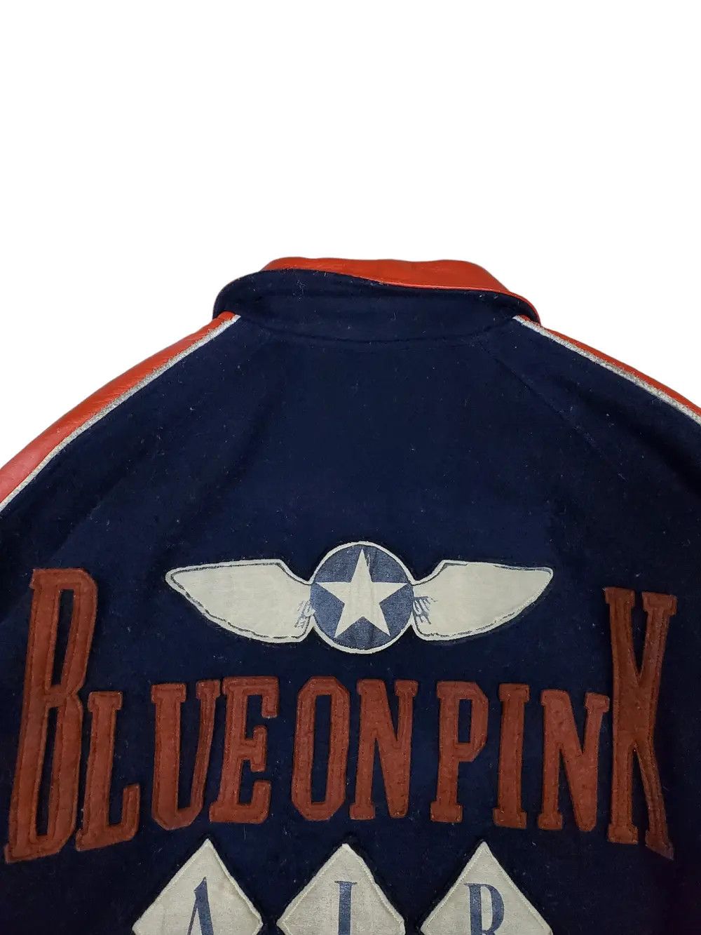 Vintage Vintage Varsity Wool Jacket BOP Leather Sleeve Size US XL / EU 56 / 4 - 3 Thumbnail