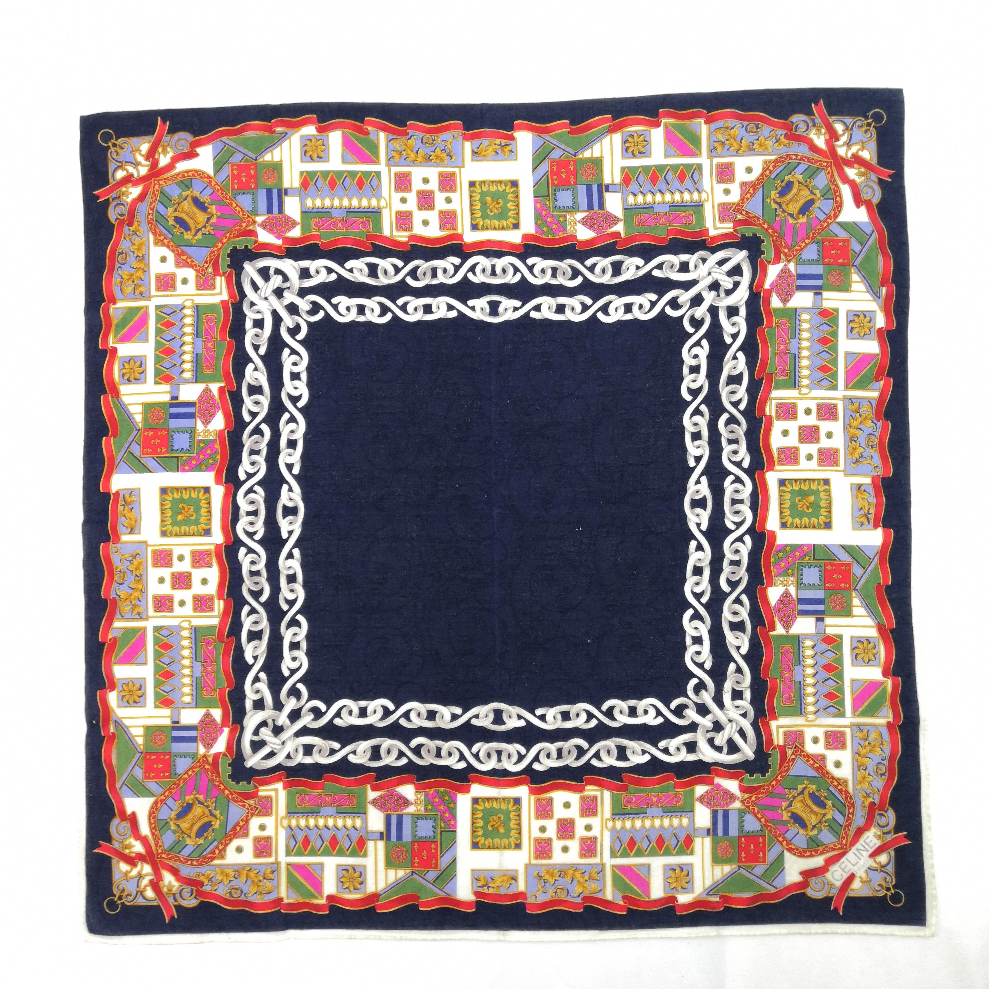 Celine Vintage Celine Handkerchief Neckerchief Bandana Size ONE SIZE - 2 Thumbnail
