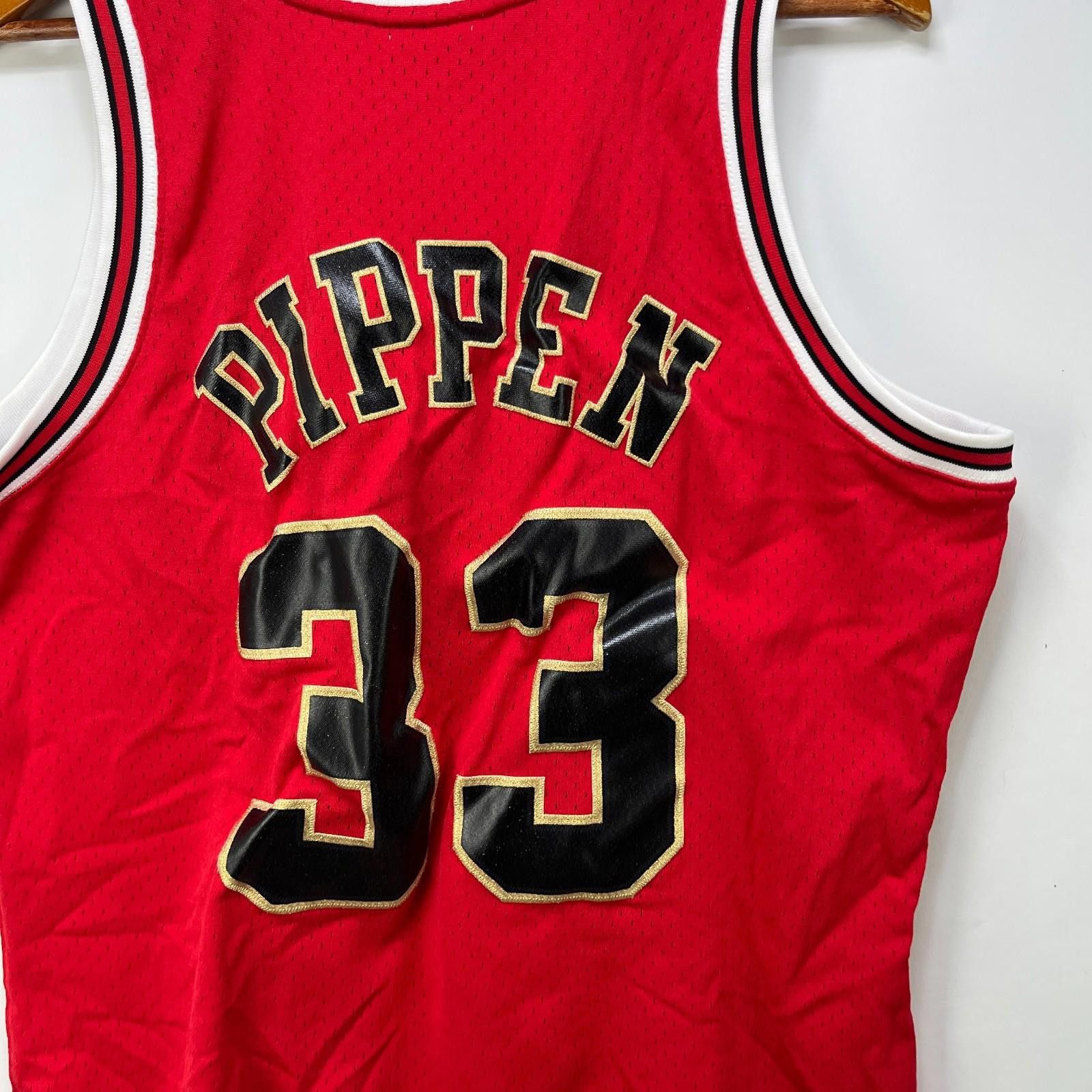 Mitchell & Ness NBA Chicago Bulls Scottie Pippen Chinese Jersey Large Size ONE SIZE - 7 Thumbnail