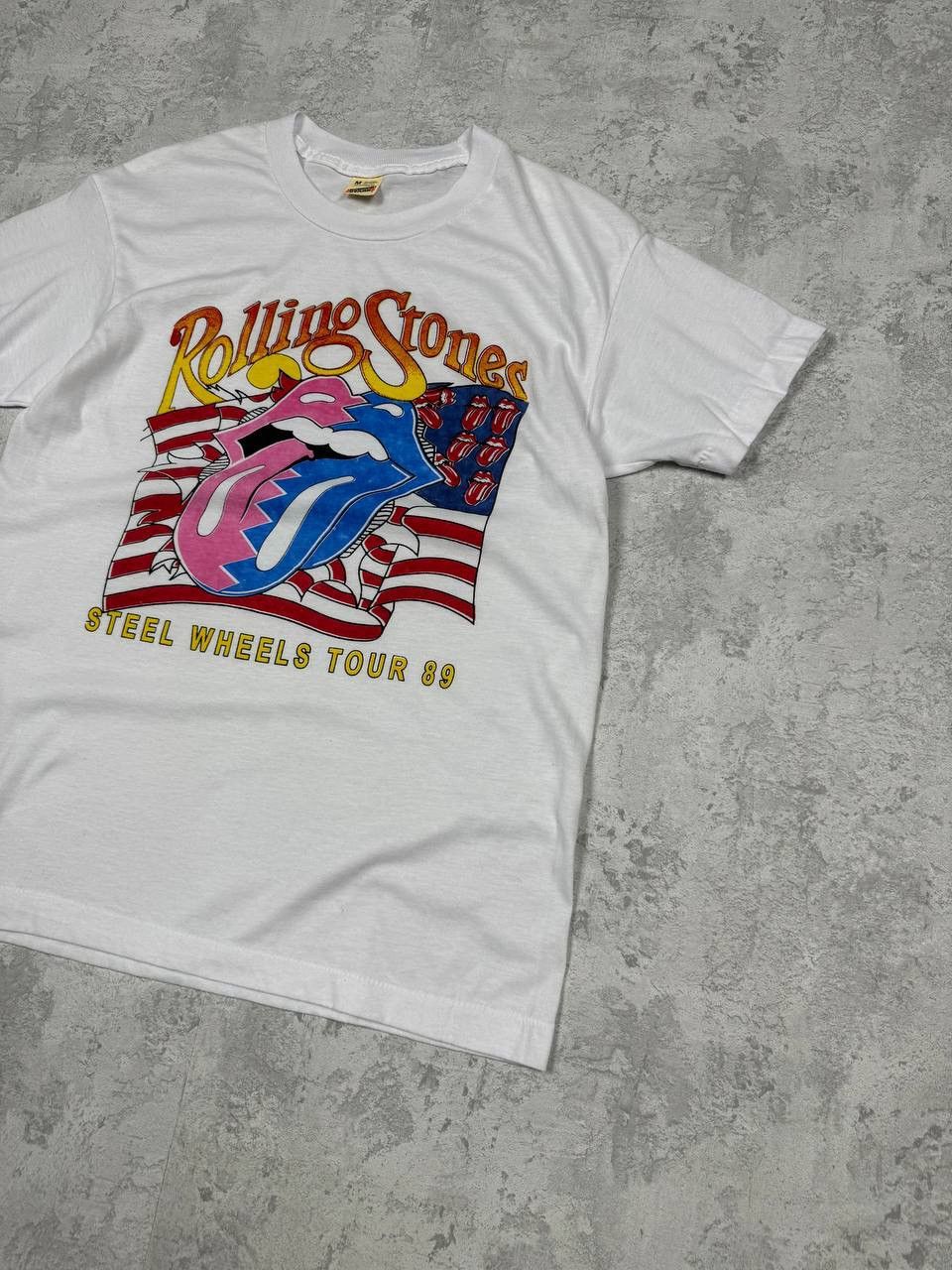 The Rolling Stones Vintage Rolling Stones Steel Wheels Tour 1989 T-Shirt Size M Size US M / EU 48-50 / 2 - 3 Thumbnail