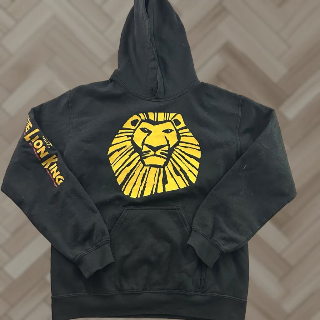 Vintage The Lion King Musical Hoodie Mens Small Black Pullover Sweatshirt Size US S / EU 44-46 / 1 - 1 Thumbnail