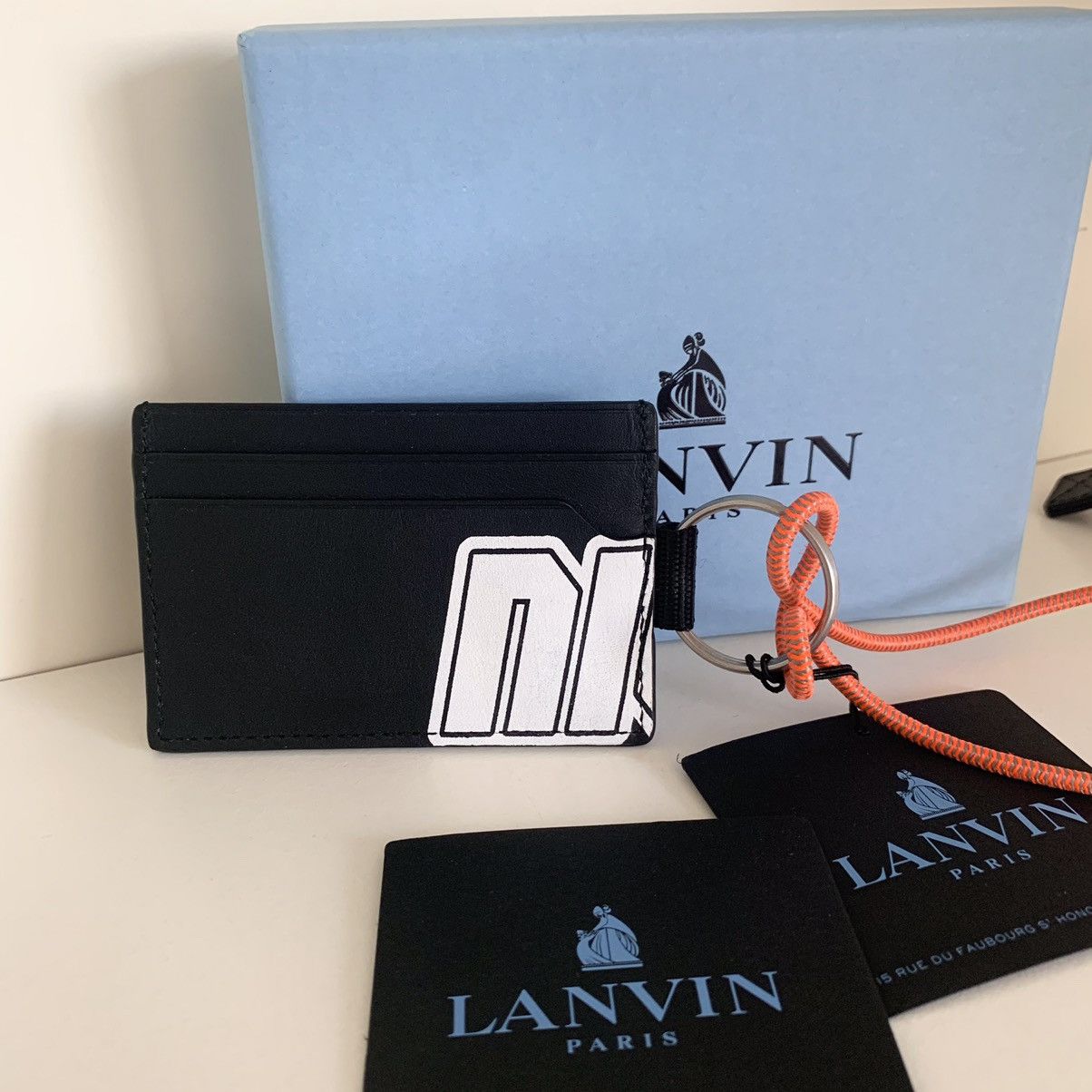 Lanvin Lanvin leather card wallet lanyard Size ONE SIZE - 6 Thumbnail