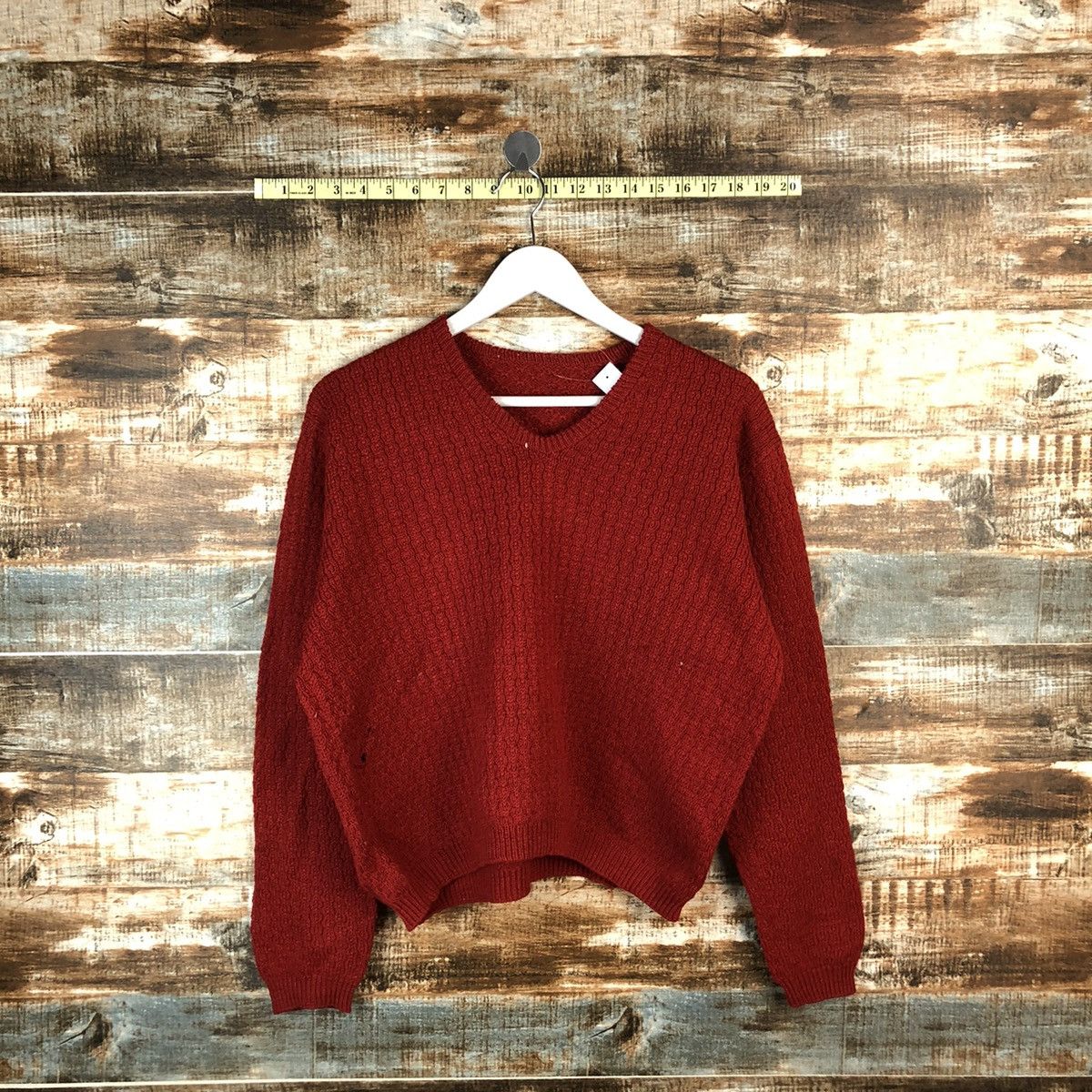 Homespun Knitwear × Japanese Brand Japanese Brand plain Red Knitwear #A1354 Size M / US 6-8 / IT 42-44 - 1 Thumbnail