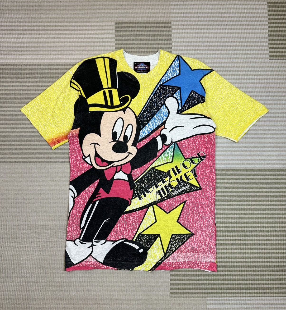 Mickey Mouse Vintage 90s Mickey Mouse Full Print Tshirt Size US M / EU 48-50 / 2 - 1 Thumbnail