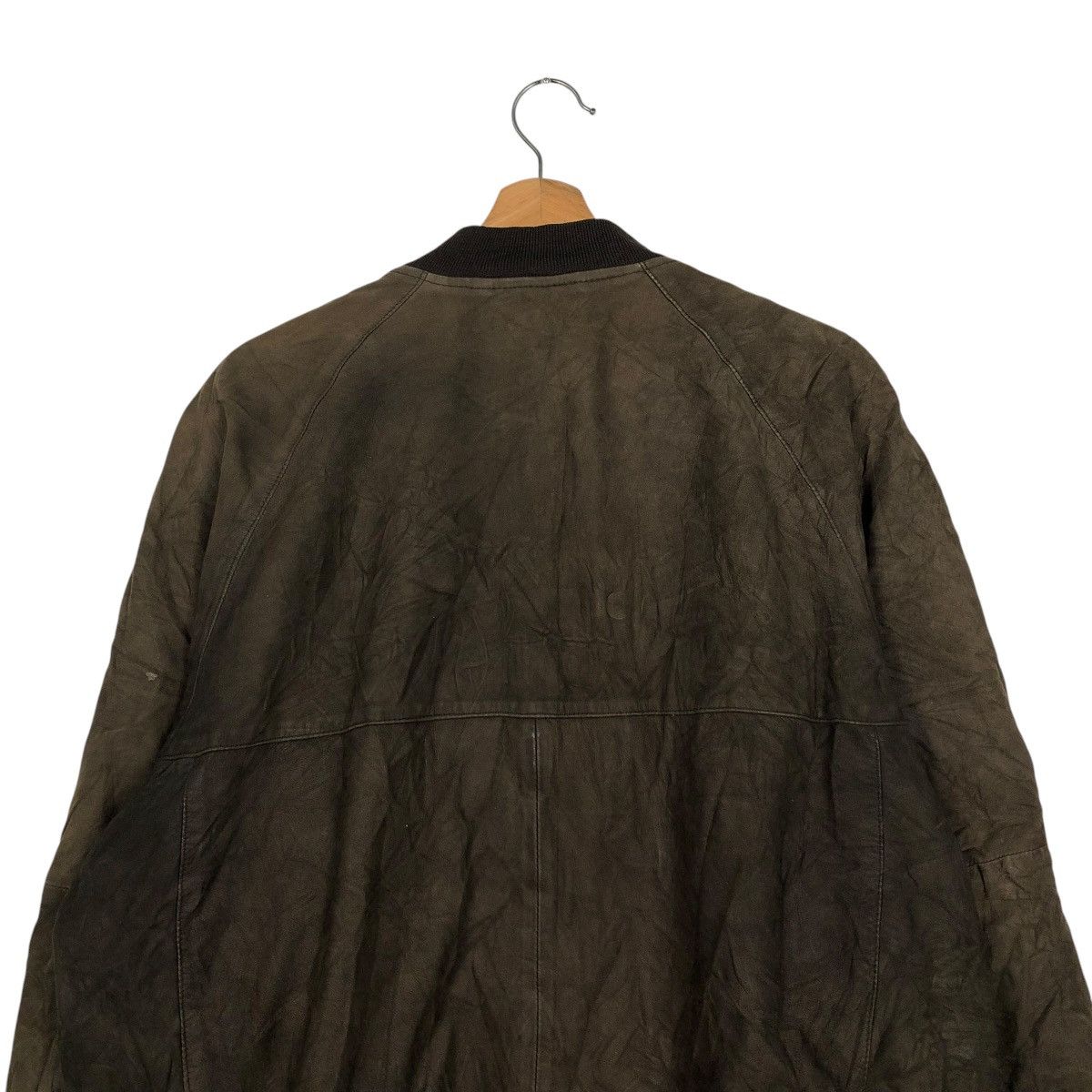 Burberry 🔥VINTAGE LEATHER JACKET BURBERRY LONDON NOVA CHECK BLANKET Size US M / EU 48-50 / 2 - 12 Thumbnail