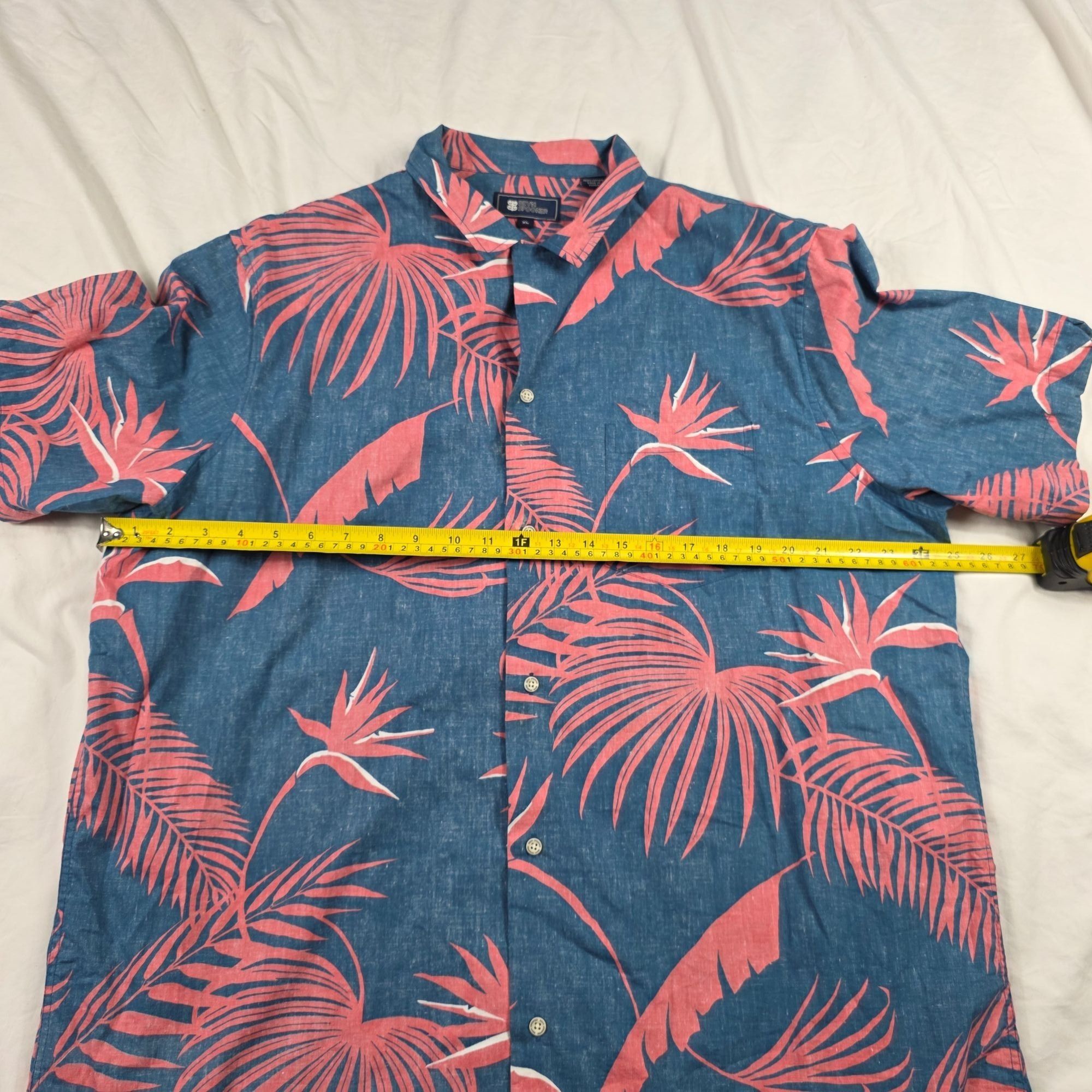 Reyn Spooner Reyn Spooner Mens Size XL Blue Red Hawaiian Shirt Tropical Size US XL / EU 56 / 4 - 6 Thumbnail