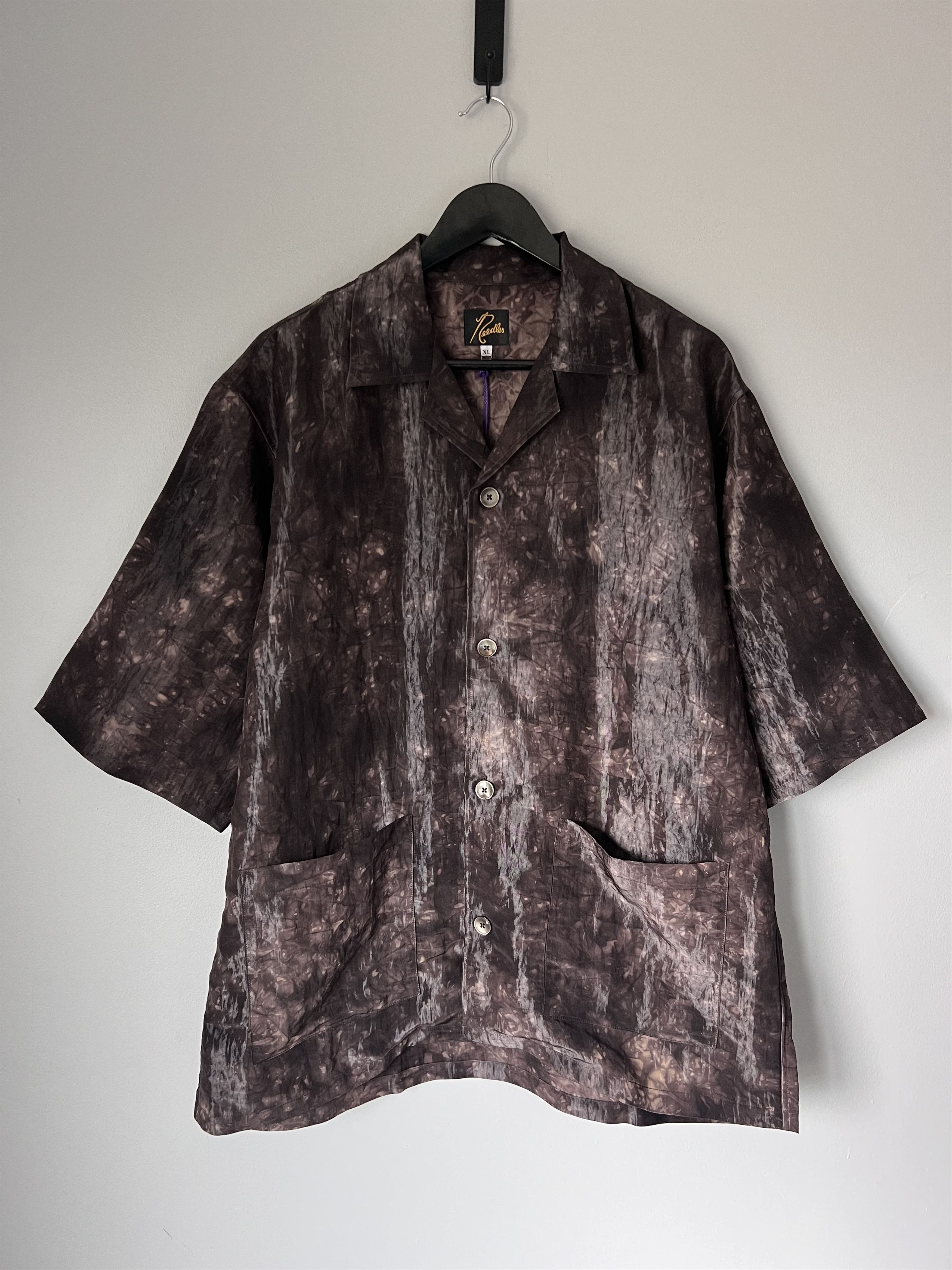【NEEDLES】Cabana lace Shirt Needles Blue Lace Cabana Shirt Needles