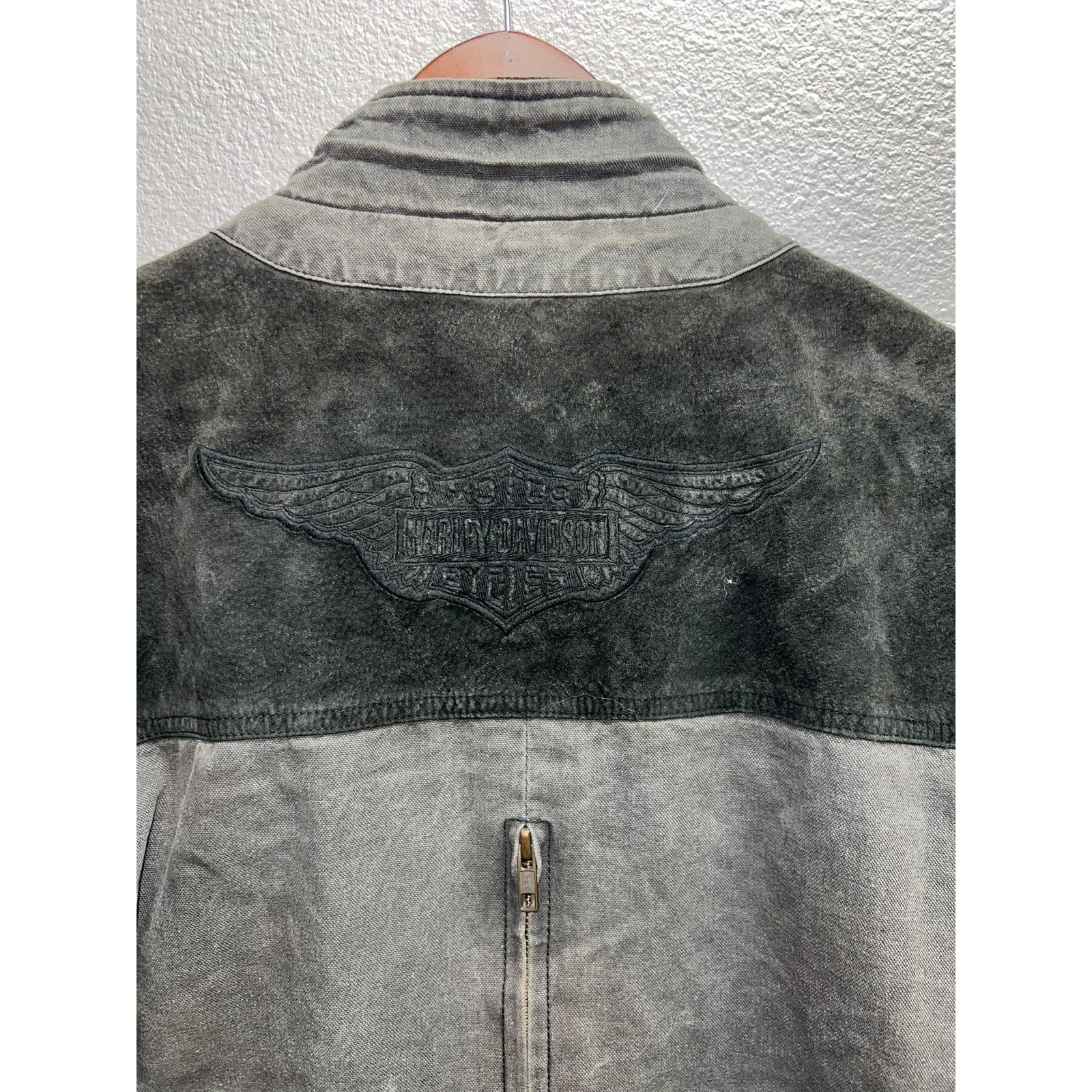 Harley Davidson Vintage Womens Harley Davidson Jacket Suede Leather 90s L Size L / US 10 / IT 46 - 11 Thumbnail