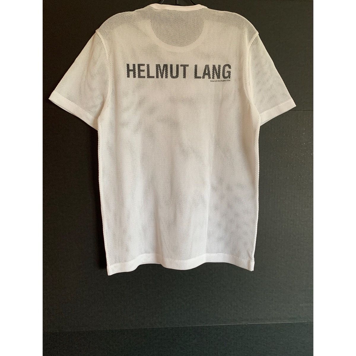 Helmut Lang HELMUT LANG WHITE LOGO MESH TOP Size US M / EU 48-50 / 2 - 1 Thumbnail