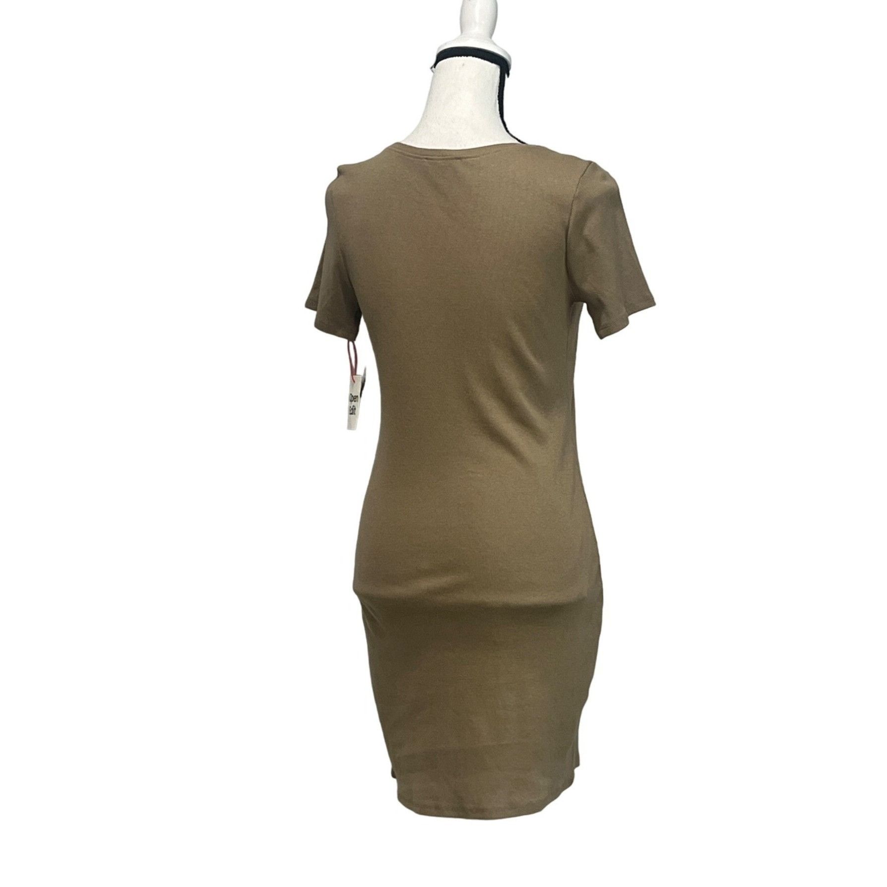Other Open Edit Ribbed Bodycon Dress, Tan Lead, Sz. M Size M / US 6-8 / IT 42-44 - 6 Thumbnail