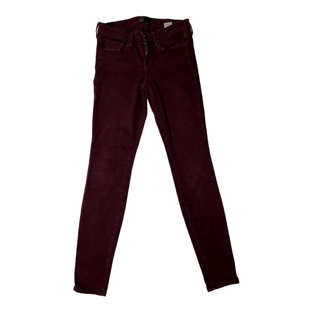 Vince Vince. I Riley Skinny Jeans Burgundy Size 26 Size 26" / US 2 / IT 38 - 2 Thumbnail