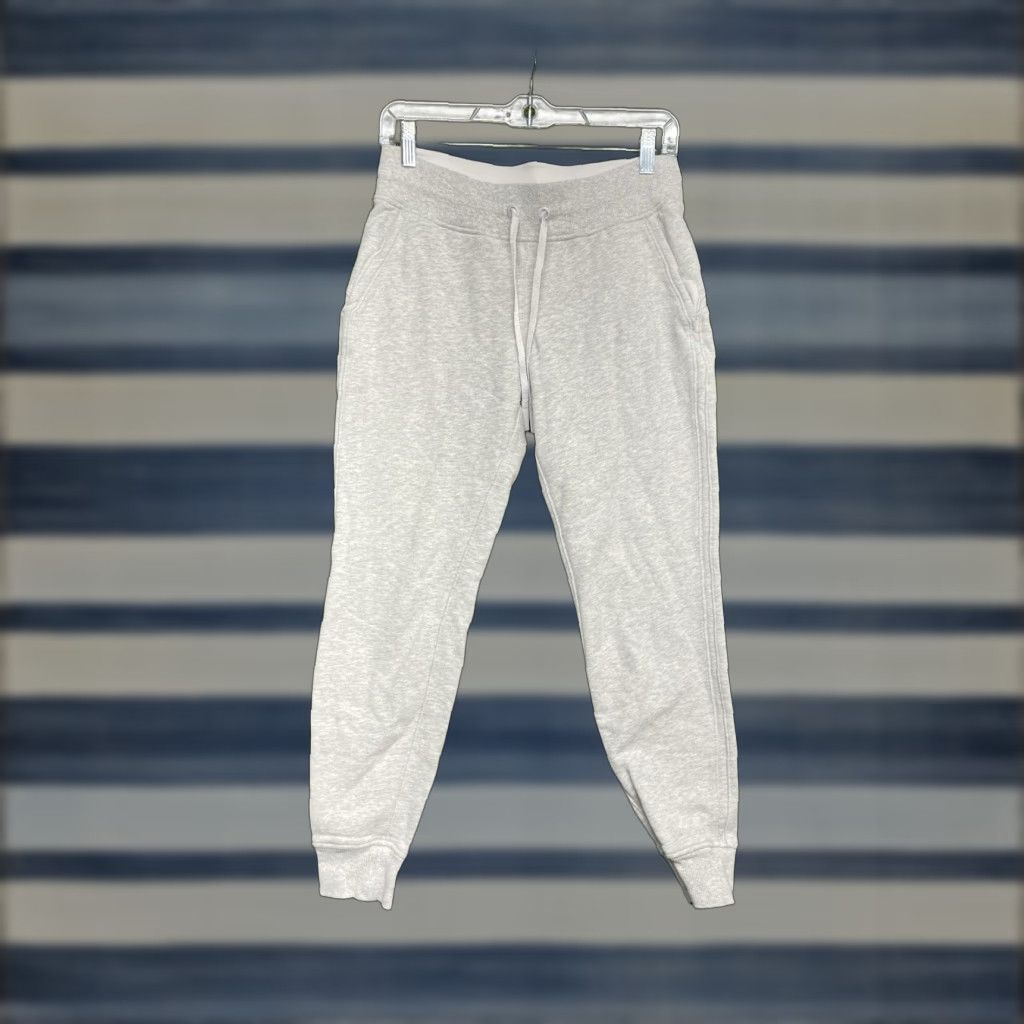 Lululemon Lululemon Pants Womens 6 Warm Down II Jogger 7/8 Cotton Terry Gray Tapered Gym Size 28" / US 6 / IT 42 - 1 Thumbnail