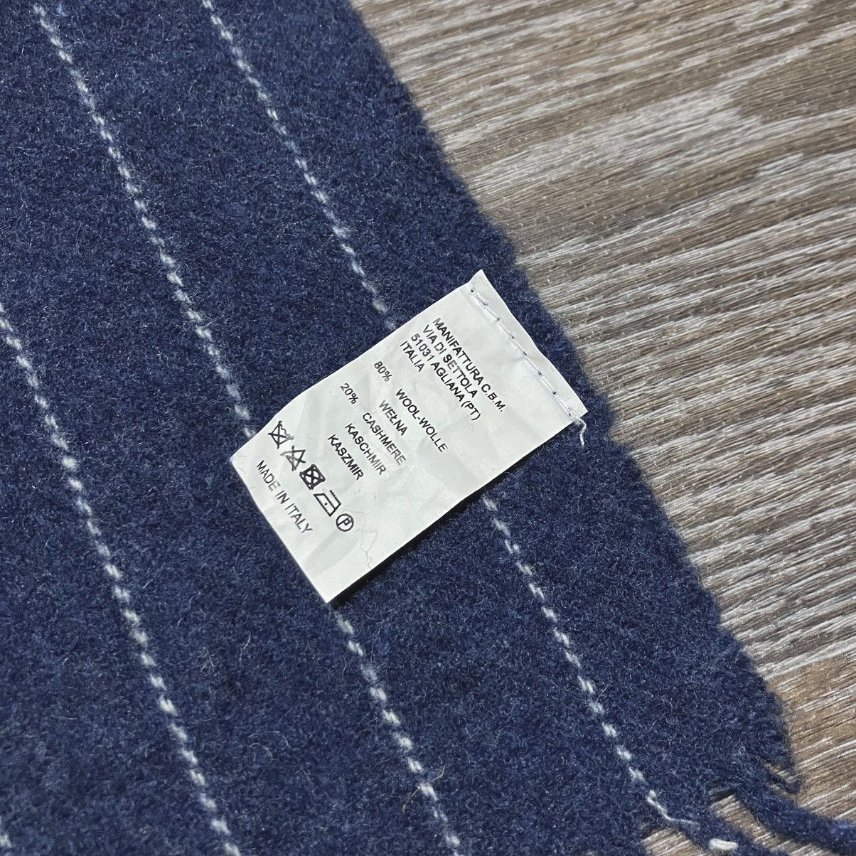 Other IL MORO FIRENZE Cashmere Wool Blend Striped Scarf Muffler Size ONE SIZE - 5 Thumbnail