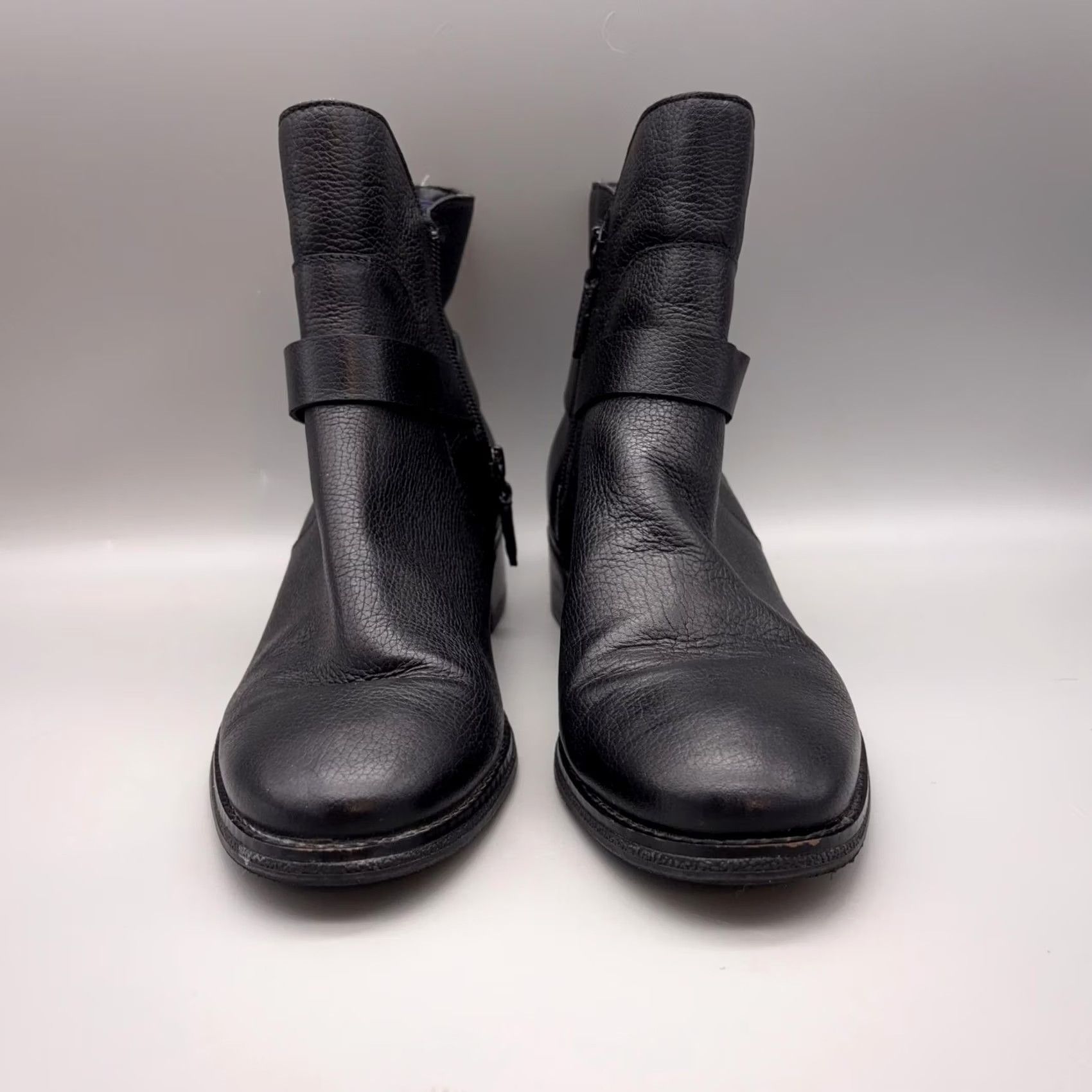 Cole Haan Cole Haan Womens 8 Black Grand 360 Leather Ankle Strap Zip Booties Size US 8 / IT 38 - 2 Thumbnail