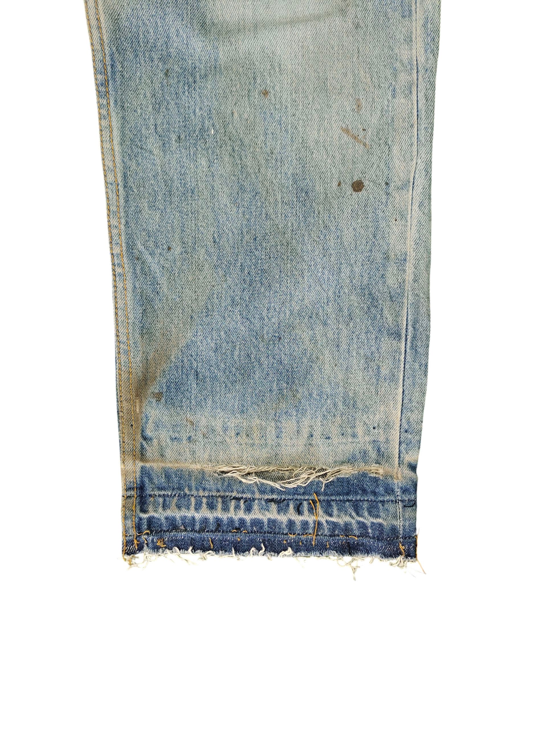 Levi's Vintage Levis 501XX Clawmark Distress Faded Denim Jeans Size US 34 / EU 50 - 5 Thumbnail