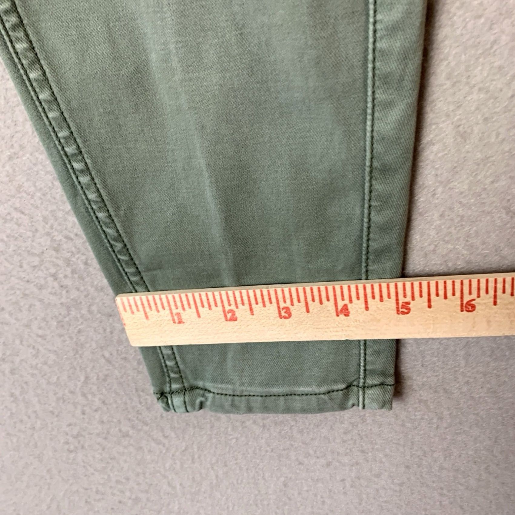 Spanx Spanx Jeans Women Size Medium Green Cargo Pull On Casual Preppy Momcore Denim 5-Pocket Stretch Regular Slim Skinny Wool? Size 32" / US 10 / IT 46 - 6 Thumbnail
