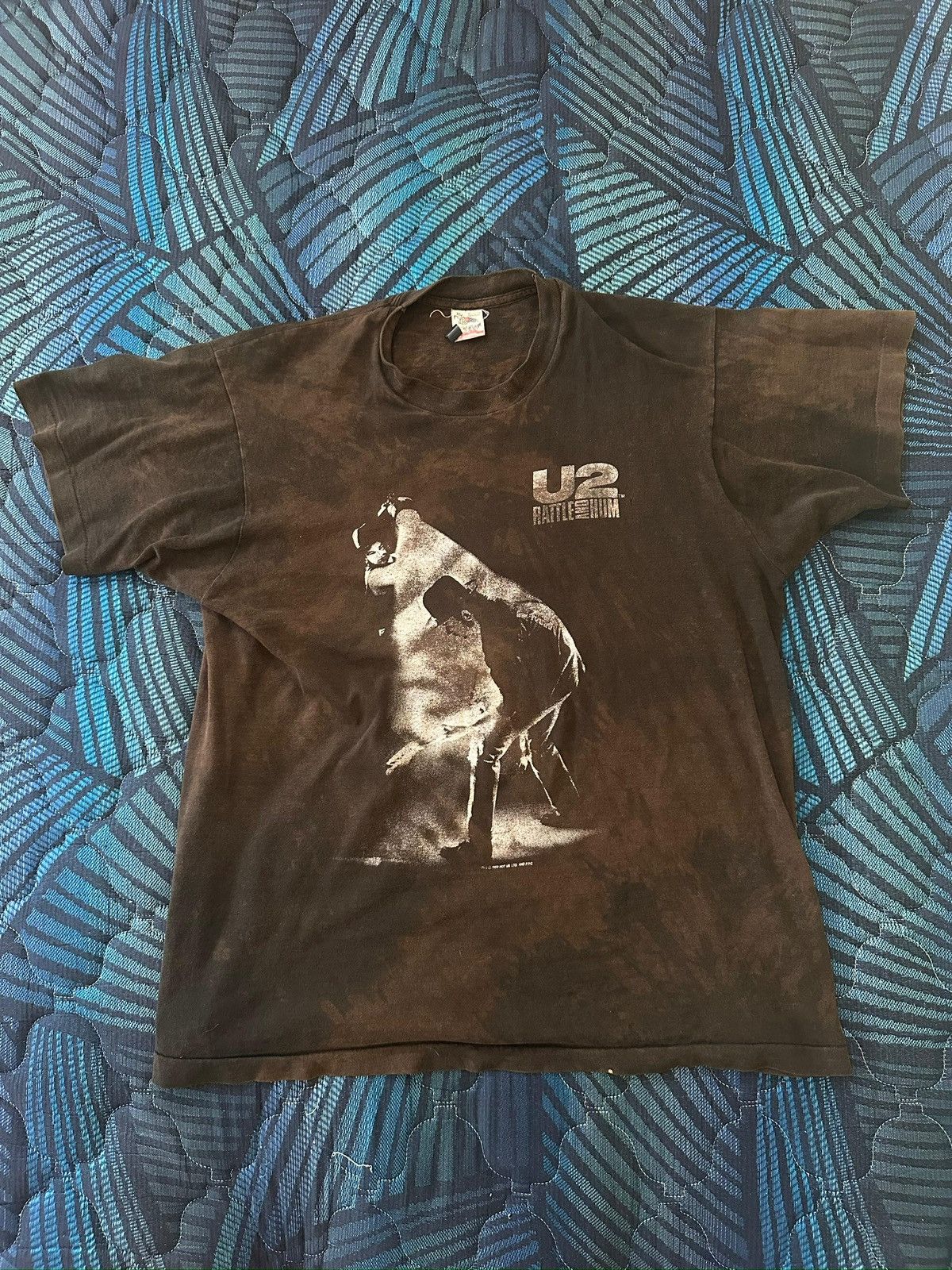 Band Tees × Vintage Vintage U2 Rattle and Hum Size US XL / EU 56 / 4 - 1 Thumbnail