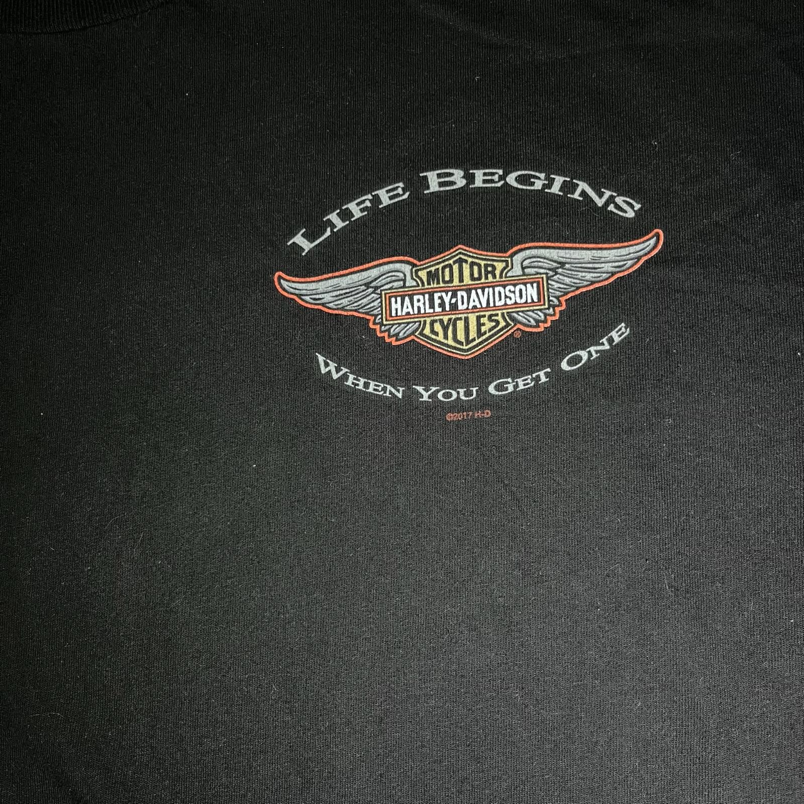Harley Davidson 🔥 Harley-Davidson “Life Begins”Tee – Size 2XL Size US XXL / EU 58 / 5 - 5 Thumbnail