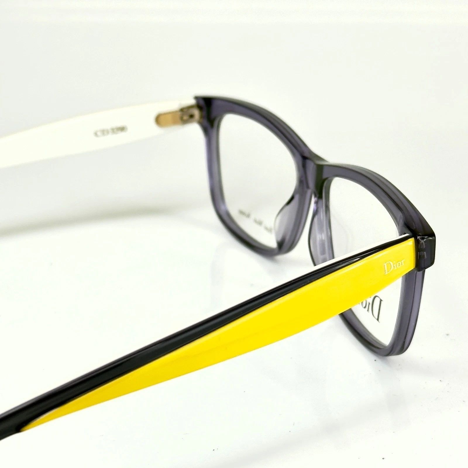 Christian Dior Monsieur CHRISTIAN DIOR CD3290 3290 ENVOL White Yellow Square Optical Size ONE SIZE - 7 Thumbnail