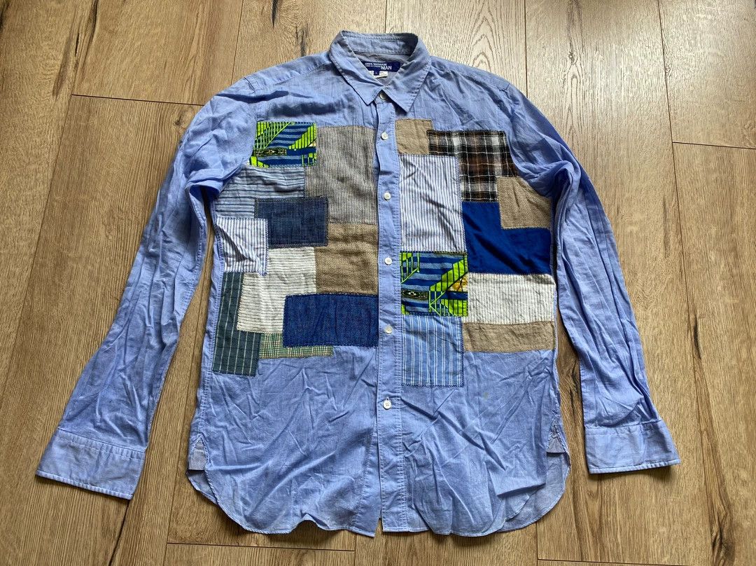 Junya Watanabe summer patchwork shirt by junya watanabe Size US M / EU 48-50 / 2 - 1 Thumbnail