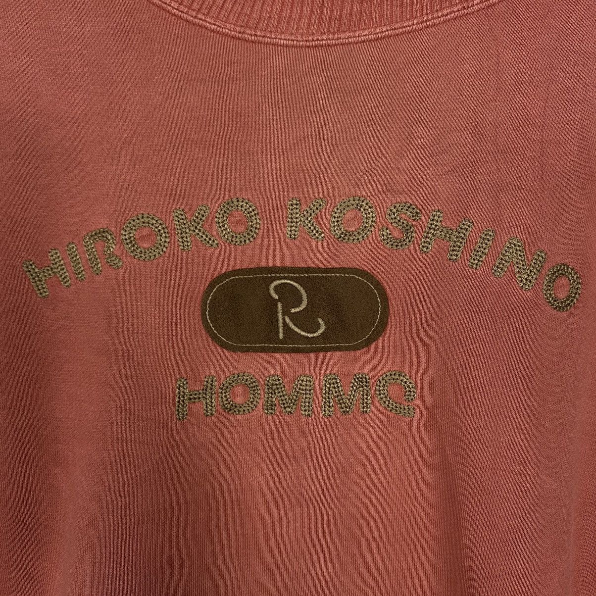 Japanese Brand Vintage Sweatshirt Hiroko Koshino Homme Big Logo Size US L / EU 52-54 / 3 - 13 Thumbnail